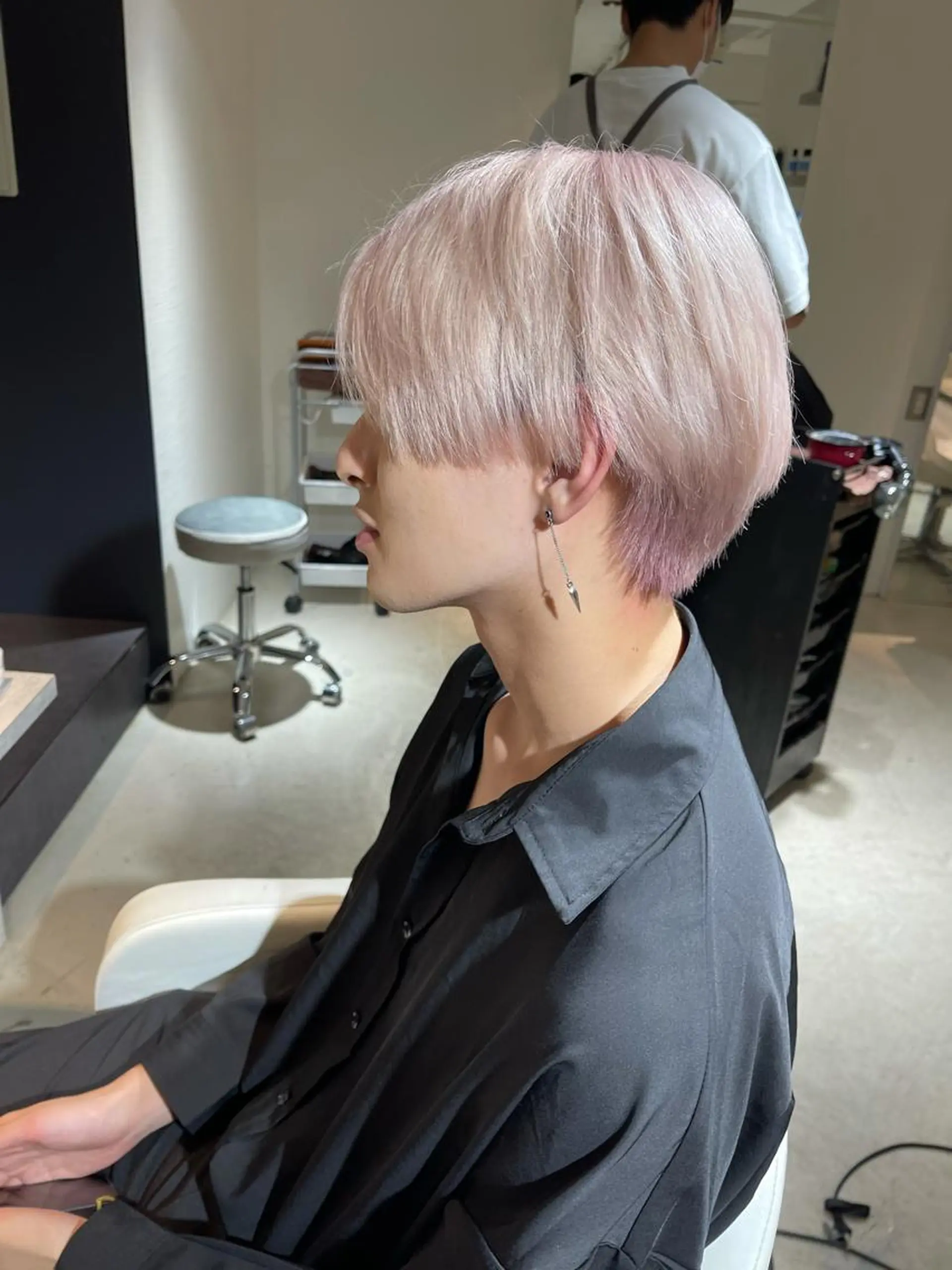 ショート カラー メンズ ヘアカラー トリートメント ヘアセット モテ髪提案します💕 髪質改善宗一郎のヘアスタイル