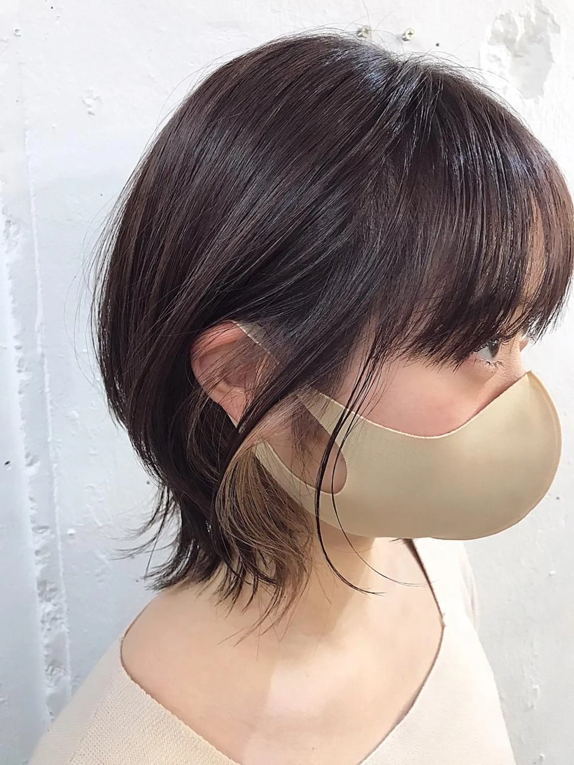 ショート ヘアカラー トリートメント 木村陸弥 似合わせ 透明感カラー🌿のヘアスタイル