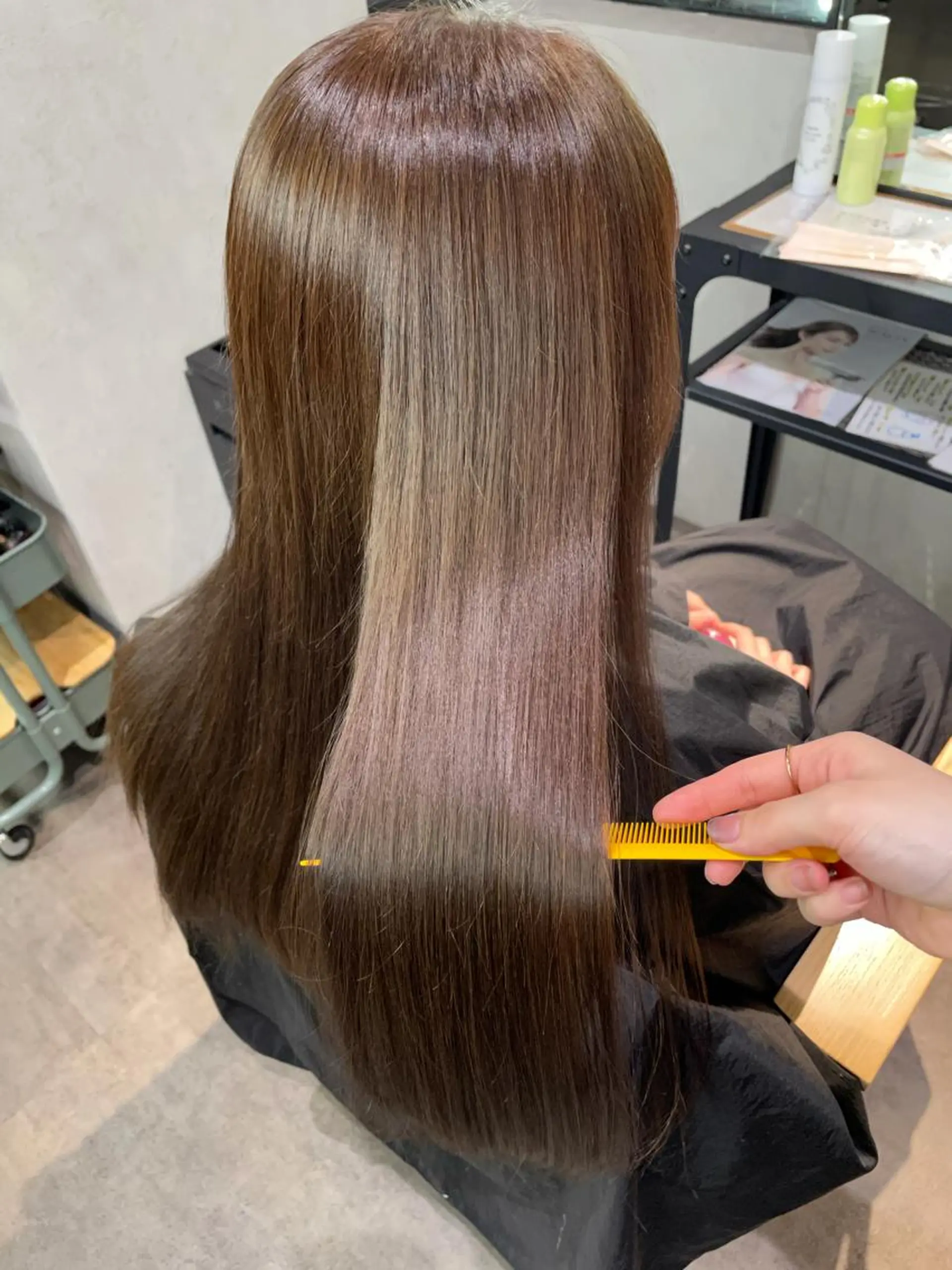 ロング カラー カット ヘアカラー トリートメント ナチュラル透明感🌱 小山美樹子のヘアスタイル