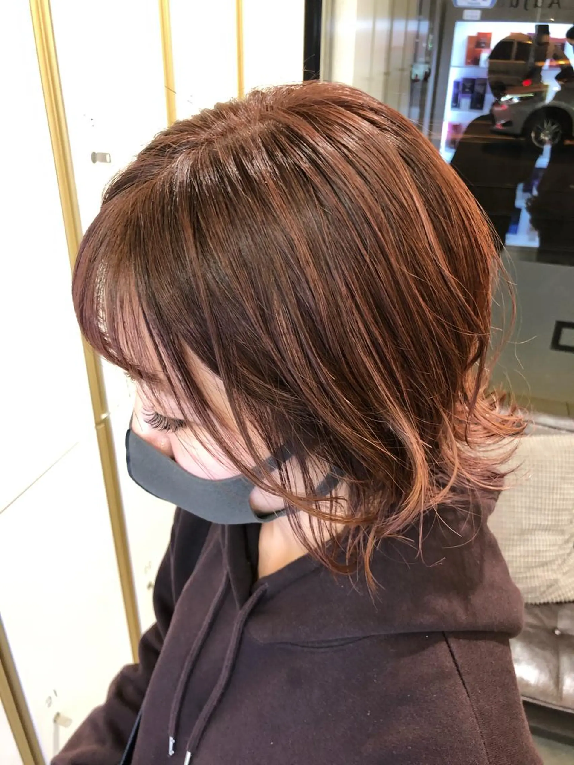 ミディアム カラー 渕向 克海のヘアスタイル
