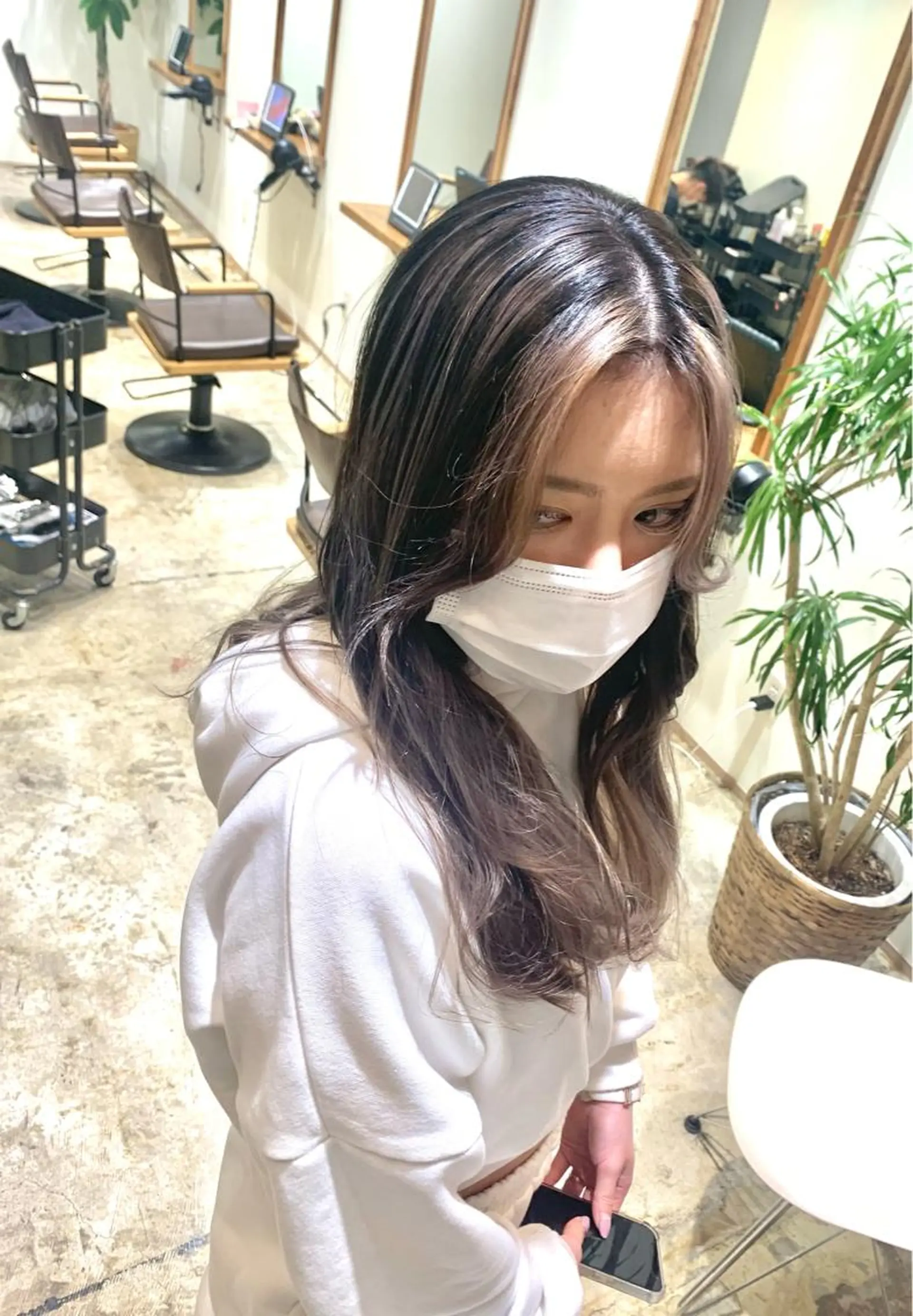 ロング カラー カット ヘアカラー トリートメント 園田 将士のヘアスタイル