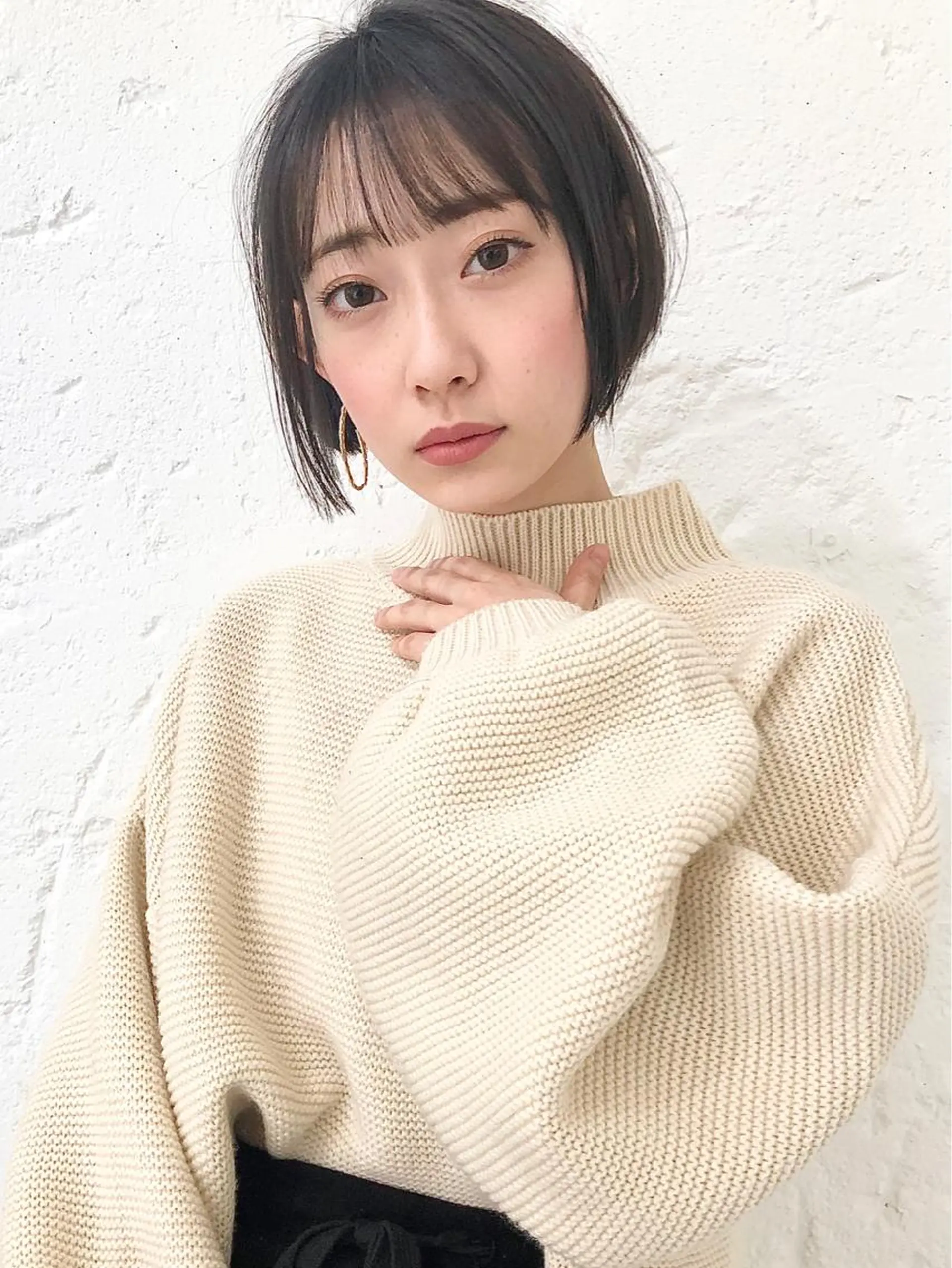 ショート カラー パーマ ヘアアレンジ 韓国風×透明感カラー 髪質改善オタベシンヤのヘアスタイル