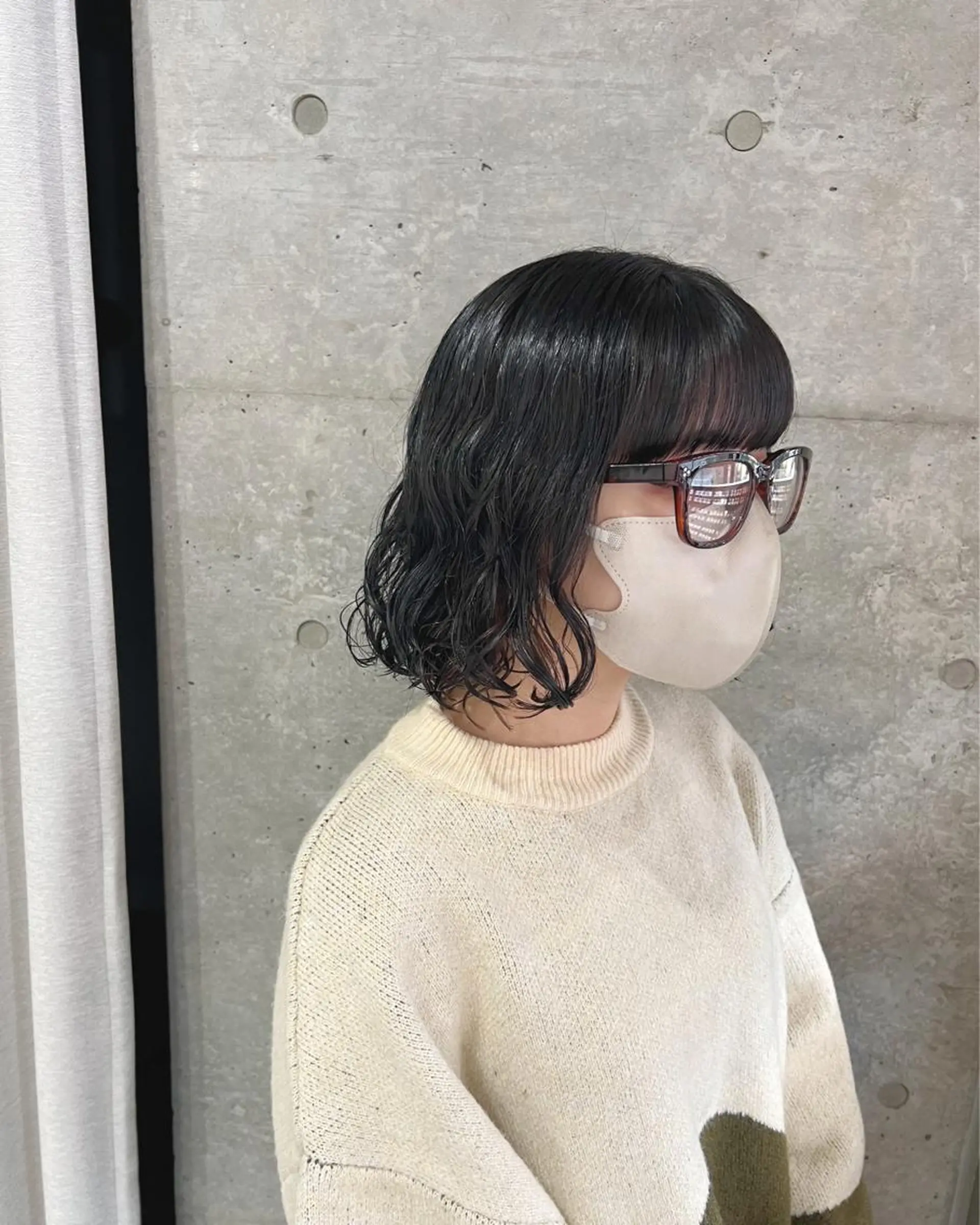 ショート パーマ ボブパーマコテ巻き風 パーマNo1深江秀平のヘアスタイル