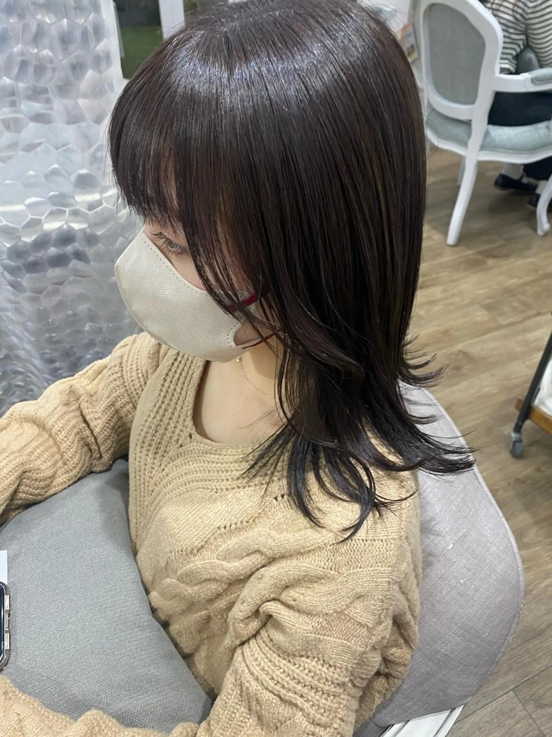 ミディアム カラー 韓国×髪質改善カラー 💎hinaのヘアスタイル