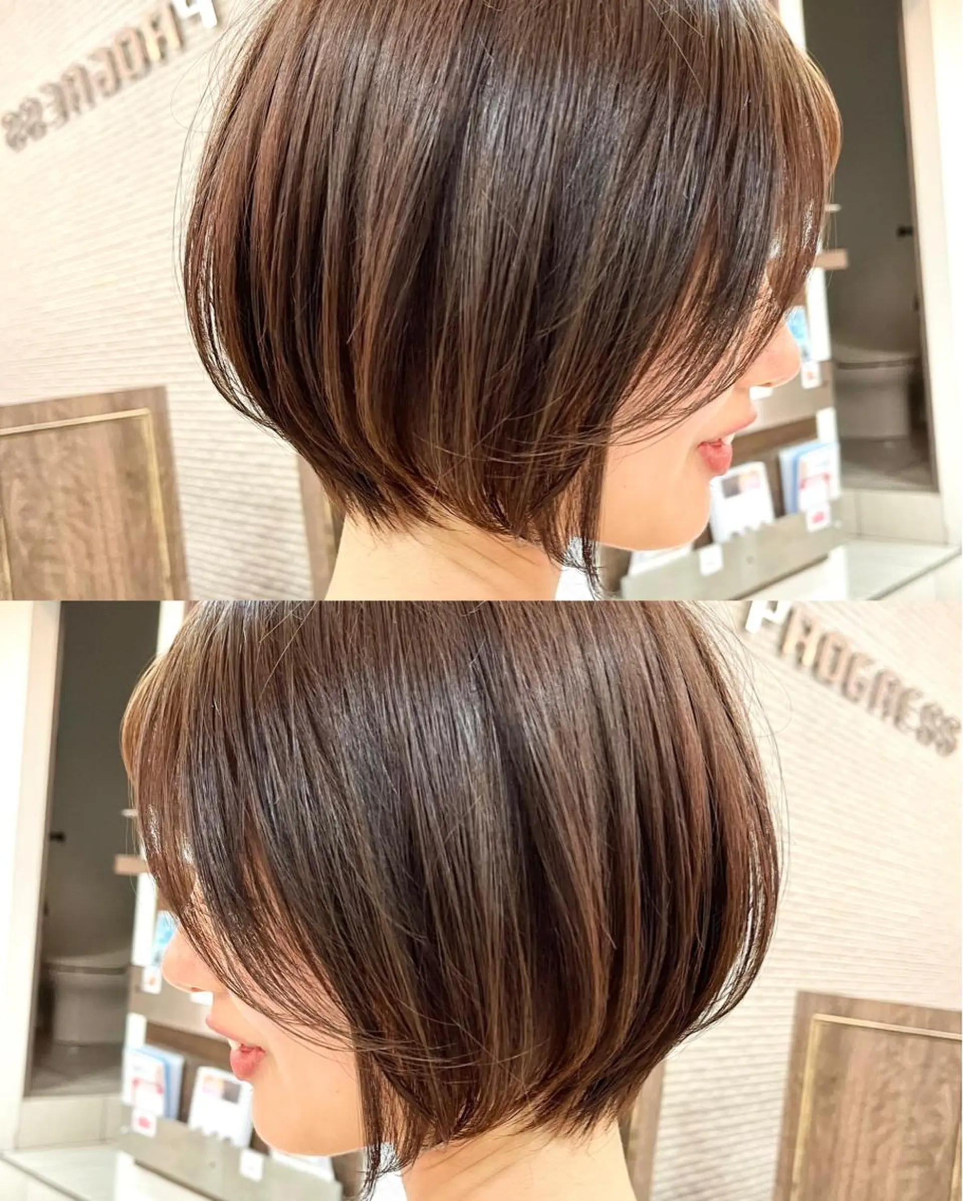 ショート ショートボブ ハンサムショート ボブ くびれヘア ハイライト カット ヘアカラー トリートメント ✨髪質改善・縮毛矯正 専門美容室マーベルのヘアスタイル