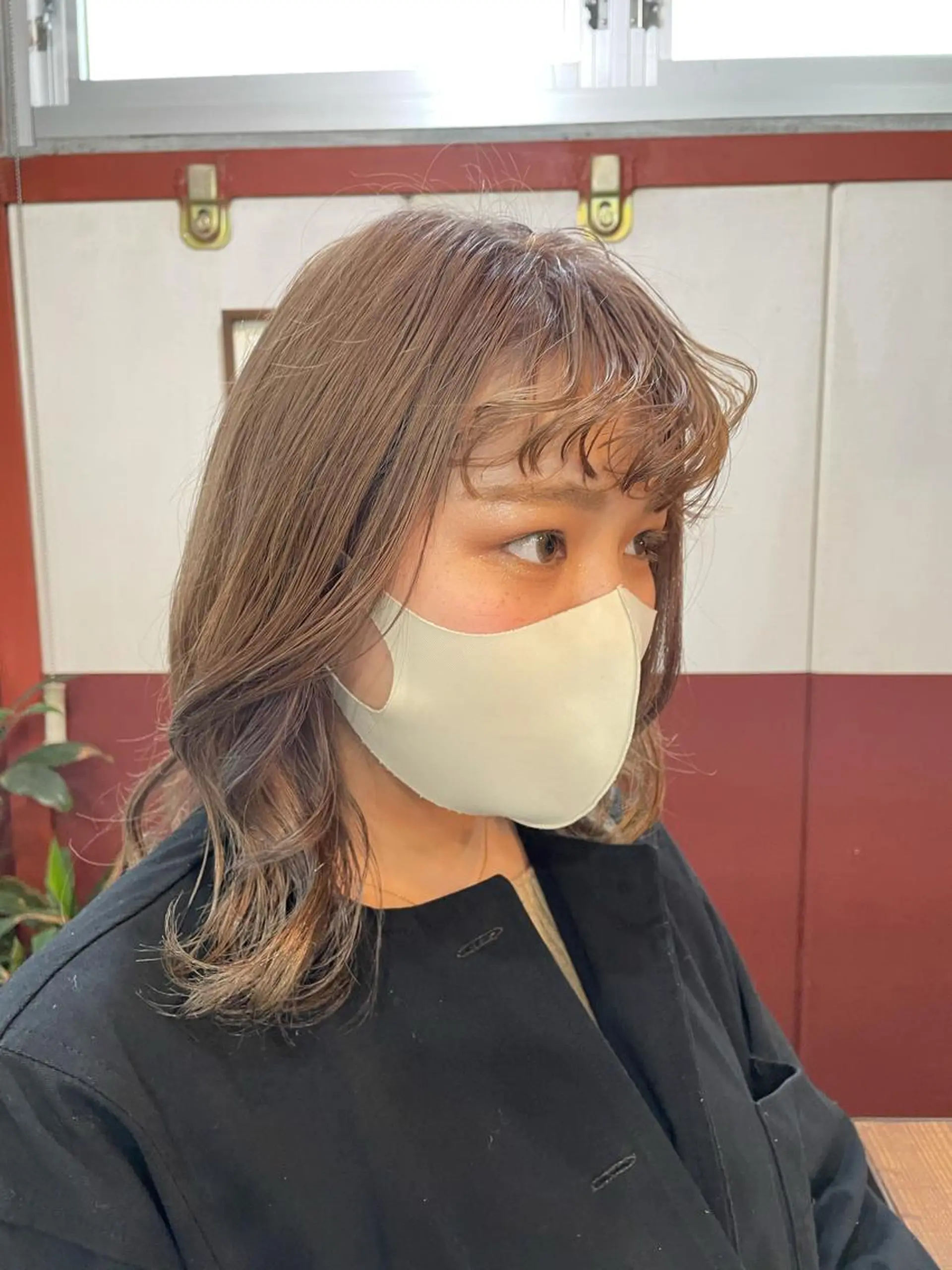ミディアム パーソナルカラー 藤本夢のヘアスタイル