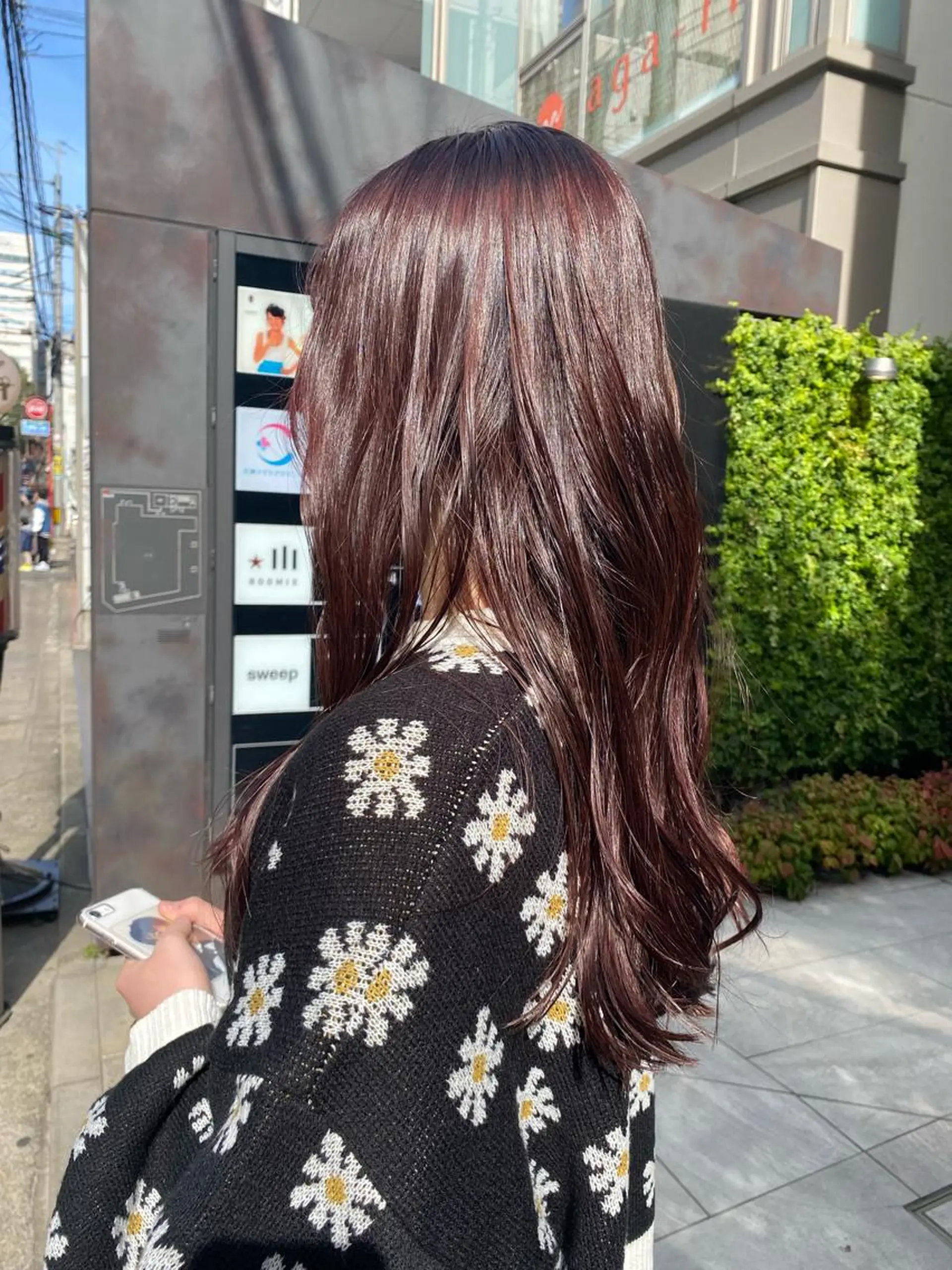 ロング カラー カシス ピンクカラー 暖色カラー/天神/ ヘイマサクラのヘアスタイル