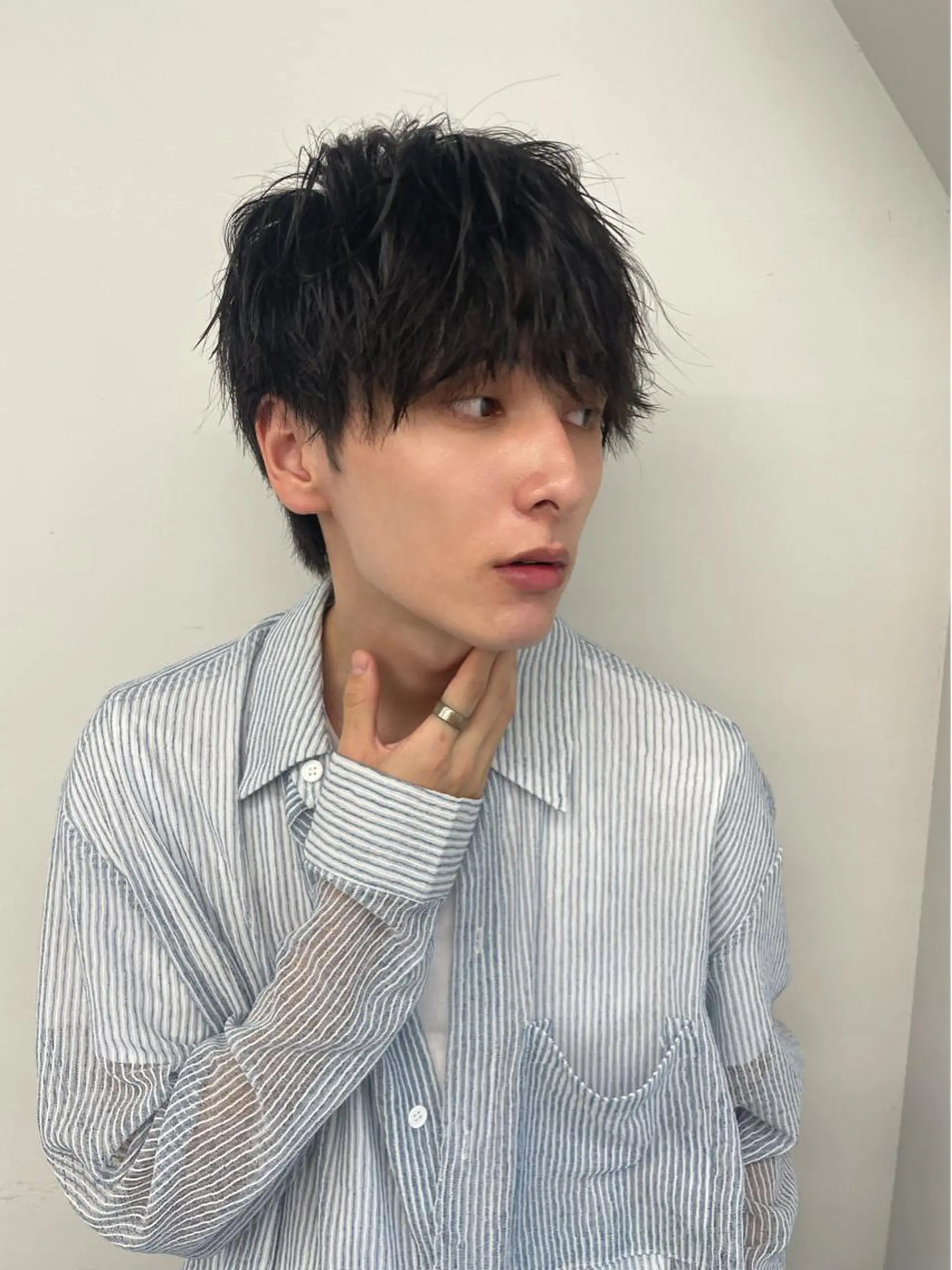 メンズ マッシュ カット 💗韓国ヘア/透明感 💗若菜あいこのヘアスタイル