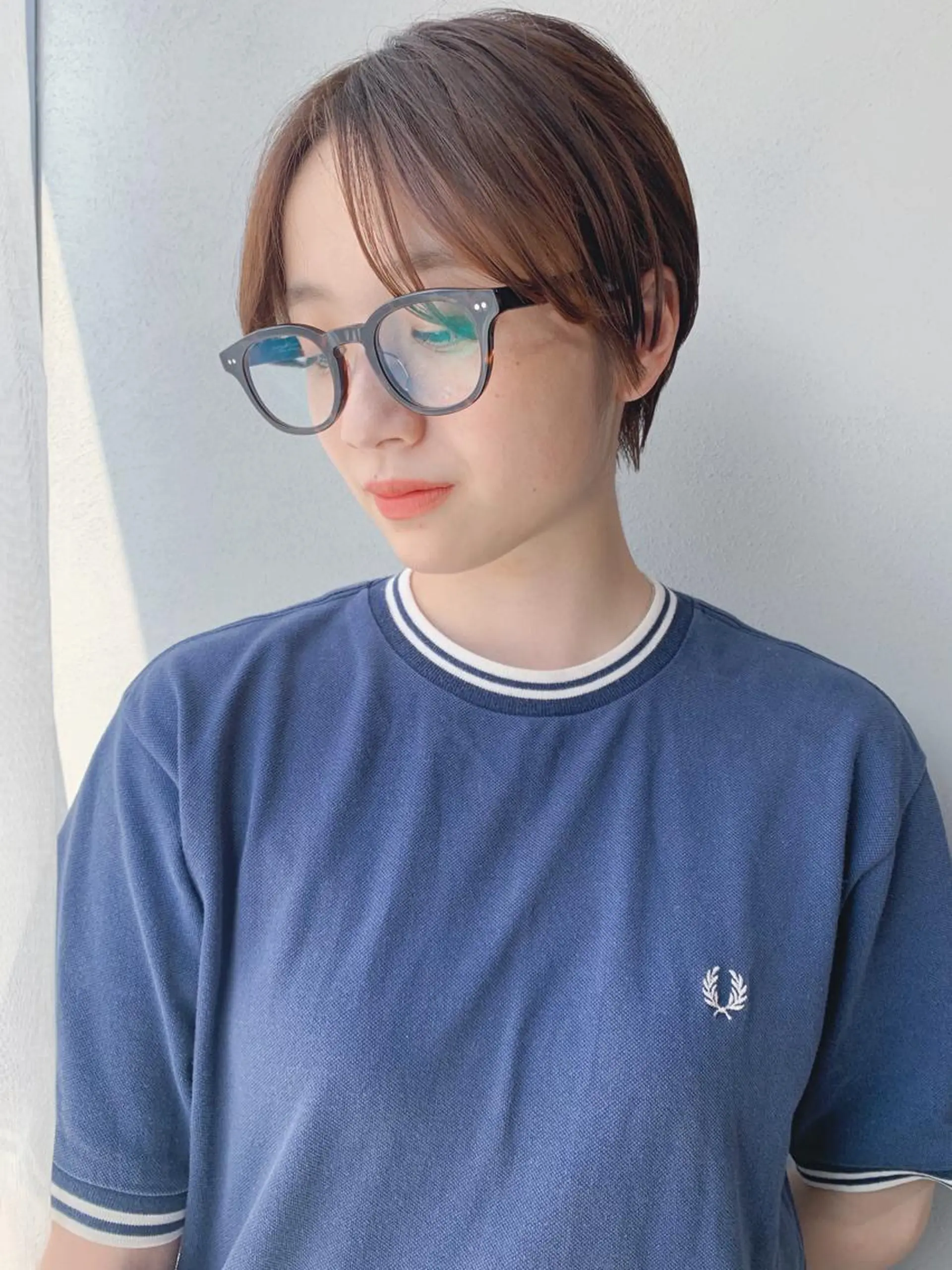 ショート カラー ボブパーマコテ巻き風 パーマNo1深江秀平のヘアスタイル