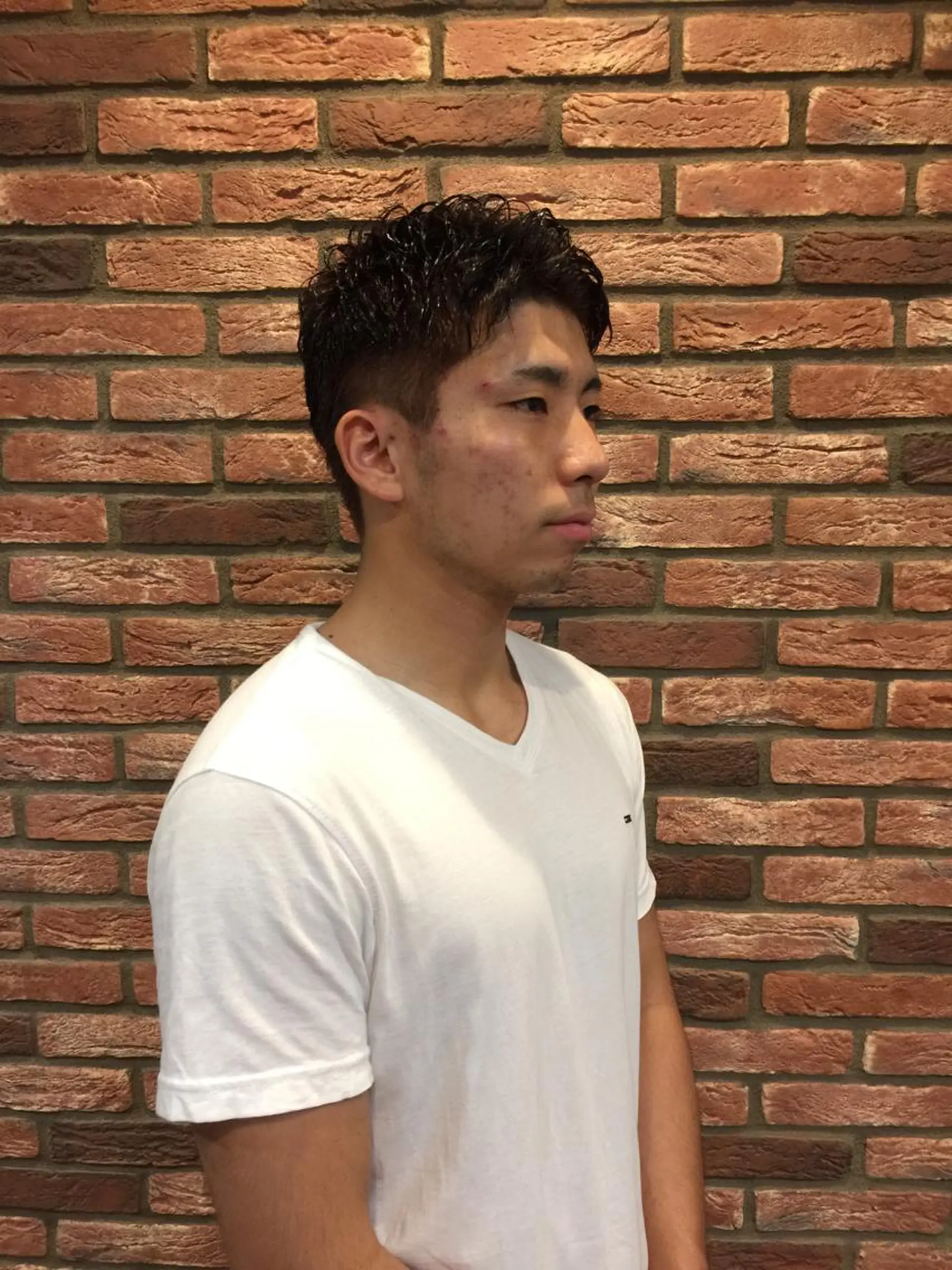 ショート カラー パーマ 赤坂barber 古澤慶一郎【モテ髪】のヘアスタイル