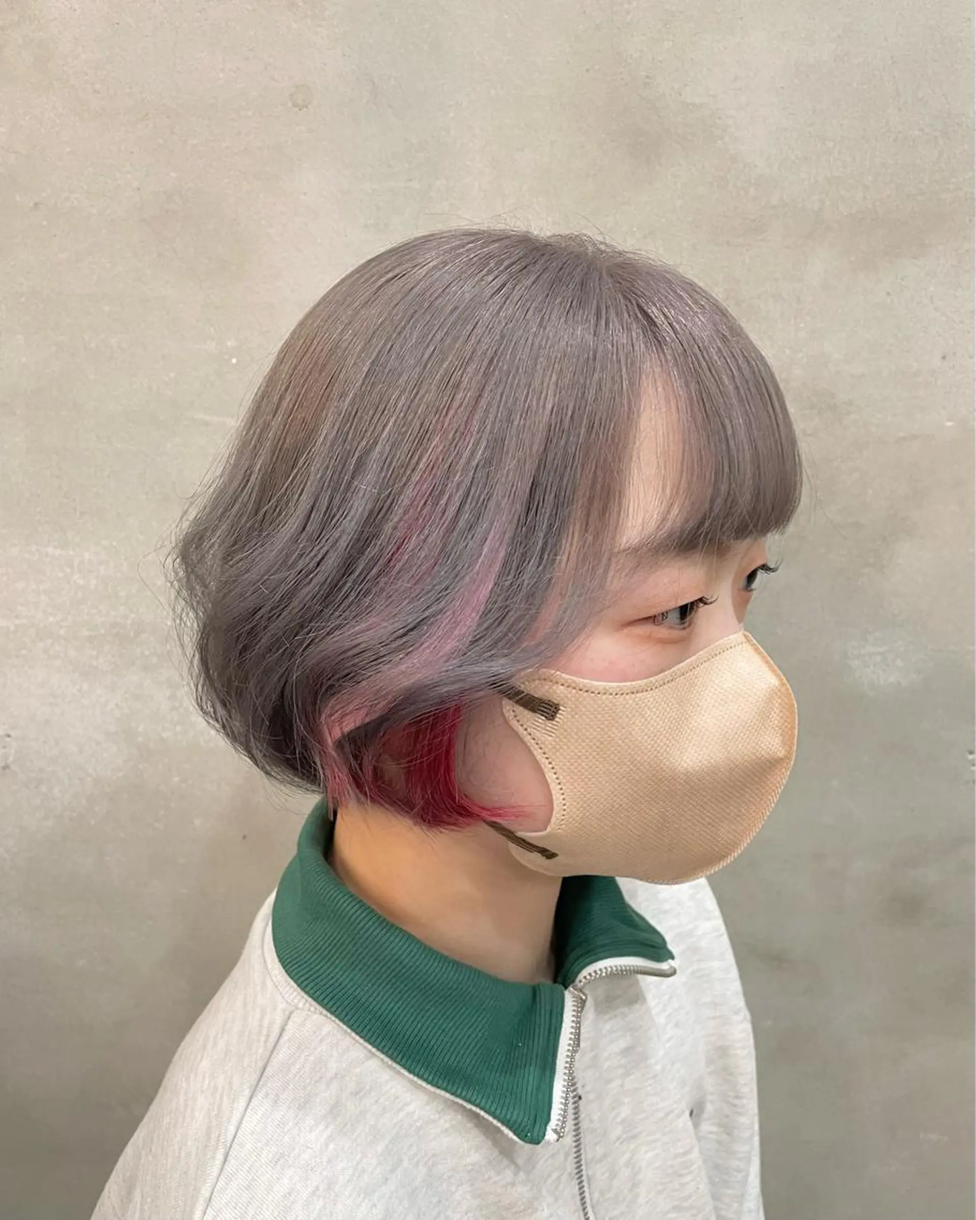 ショート カラー ヘアアレンジ エクステ カット ヘアカラー トリートメント 【ピンク/韓国ヘア/ ヘアセット】亜海のヘアスタイル