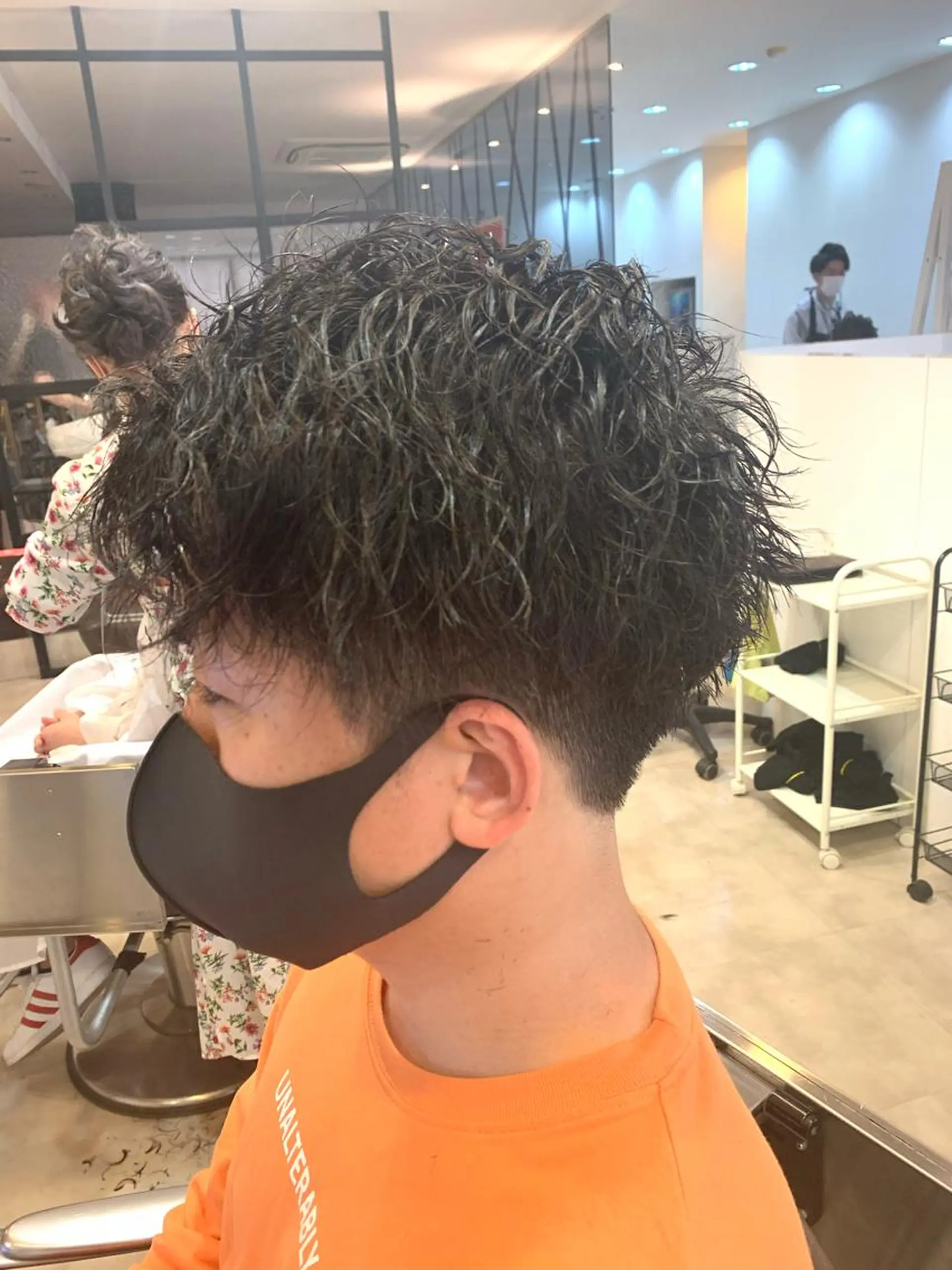 ショート メンズ メンズパーマ/難波/ 心斎橋　室園亮佑のヘアスタイル