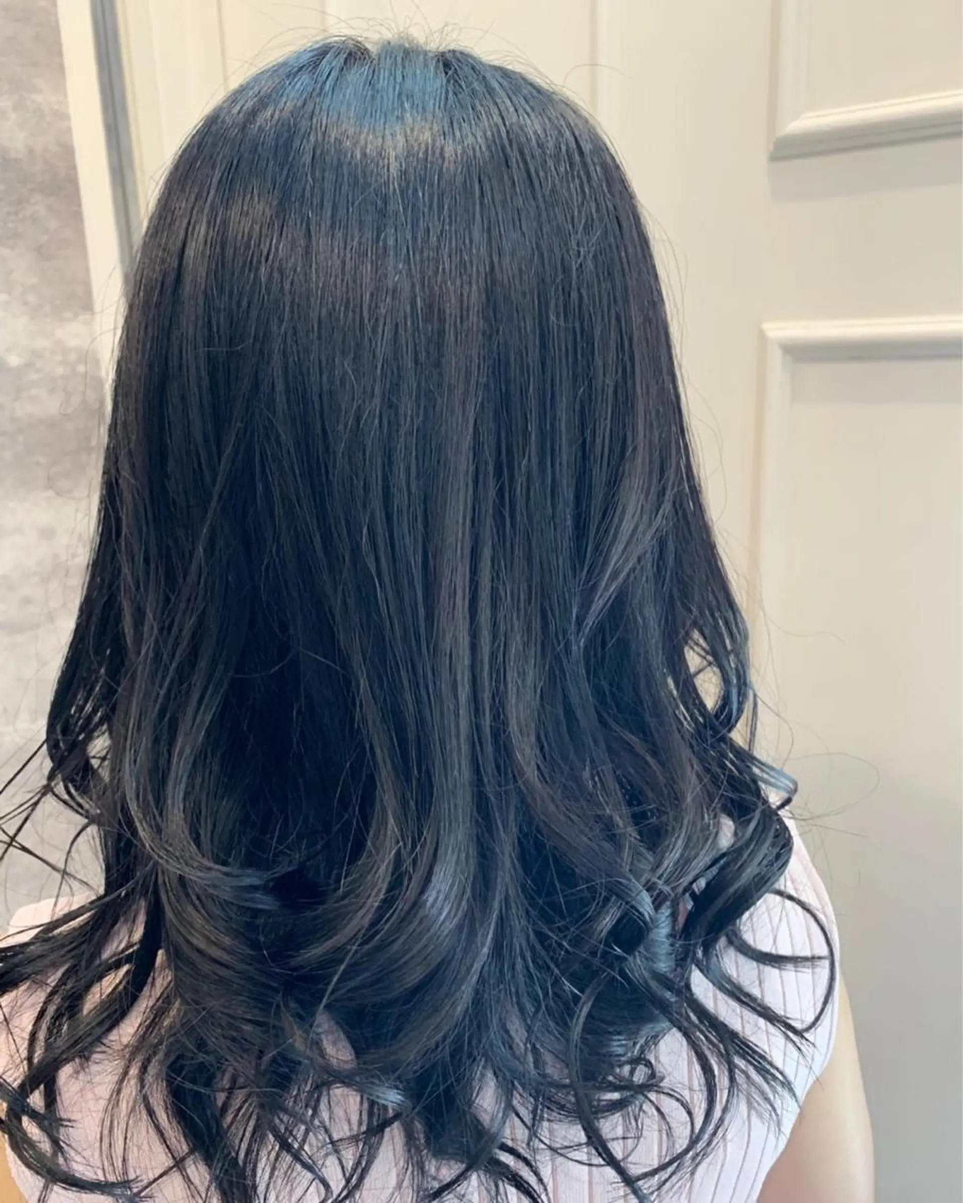 セミロング カラー ブルーカラー ブルージュ 🫟Blanco🫟 Color&Careのヘアスタイル