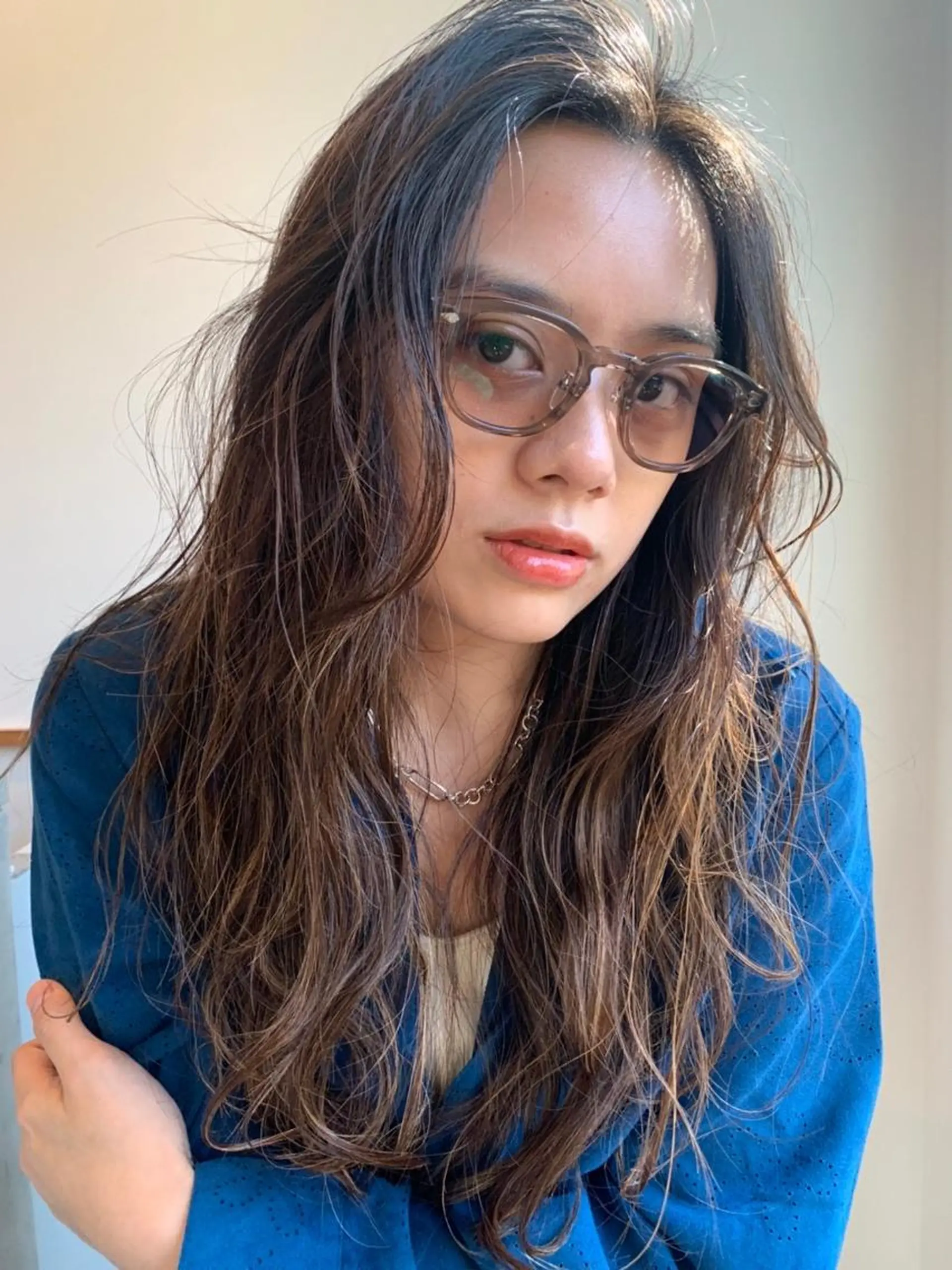 ミディアム カラー パーマ ミディアムパーマ バレイヤージュ ダブルカラー グラデーションカラー ハイライトカラー CEINE【セーヌ】 三軒茶屋のヘアスタイル