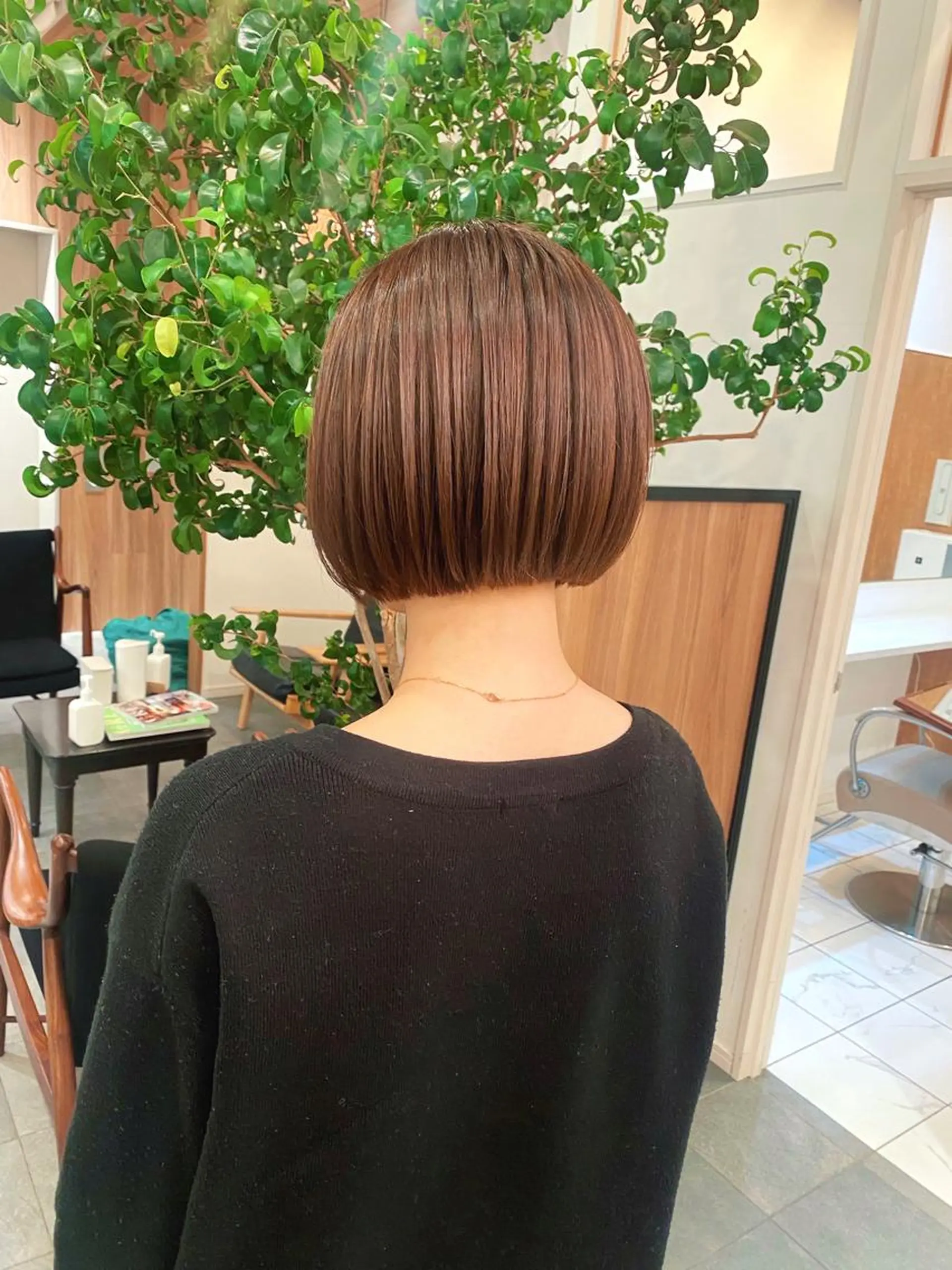 ショート カラー パーマ ボブ TYCHE GINZA所属・🍃服部 雅哉🍃銀座◎のヘアスタイル