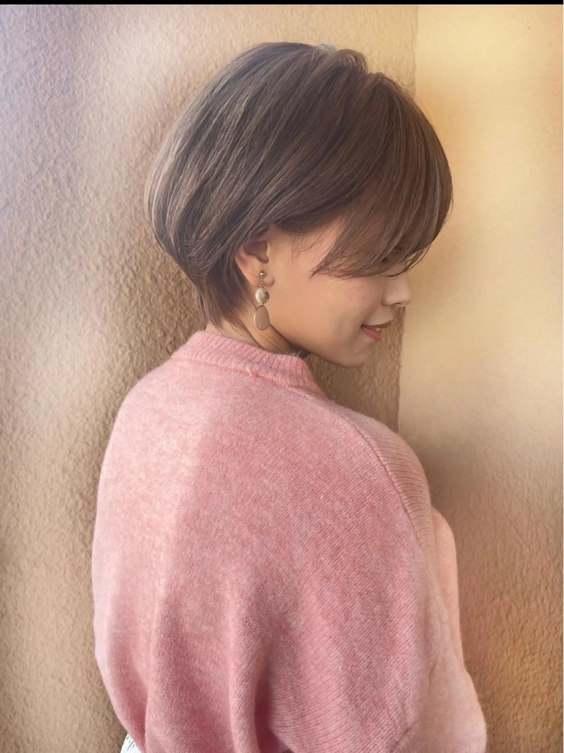 ショート カラー ショートボブ 丸みショート ボブ くびれヘア 髪質改善 BLENDby happiness所属・KAORU/絹髪 /髪質改善/奈良のヘアスタイル