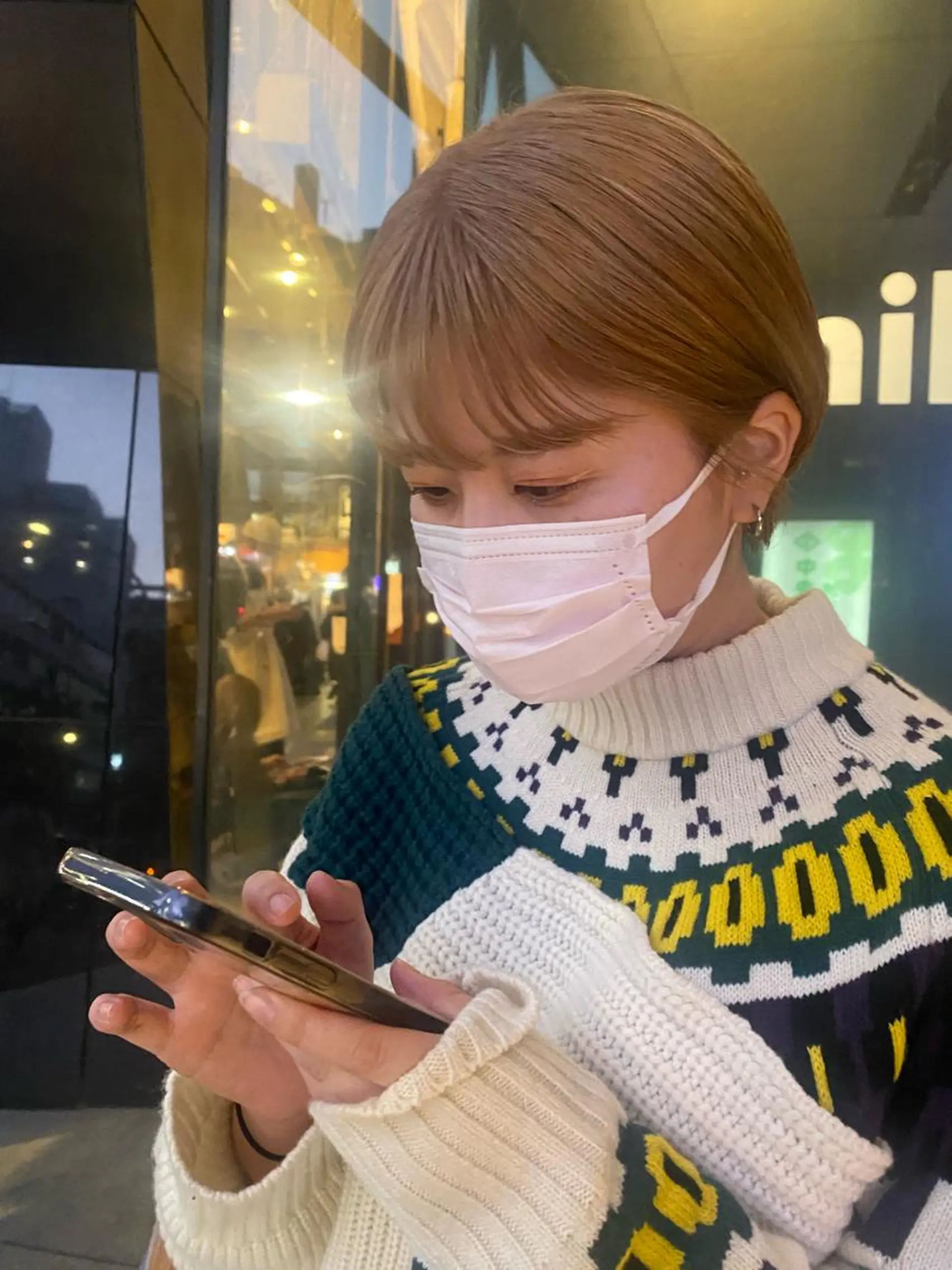 ショート カラー タカノ ノゾミのヘアスタイル