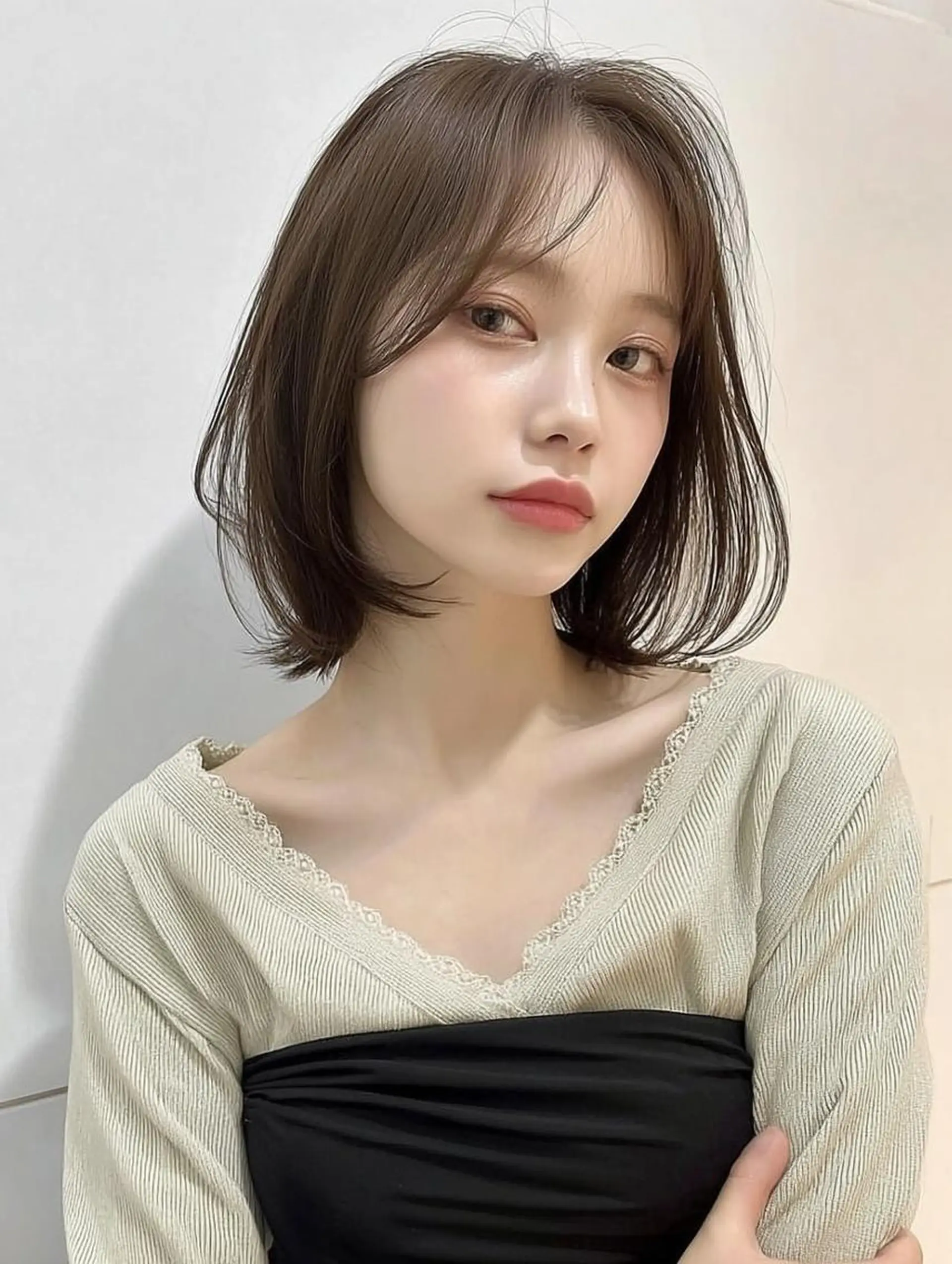 ショート ヘアアレンジ 髪質改善 韓国風ヘア レイヤーカット 似合わせカット シースルーバング カット ヘアカラー Ayumu /京都／西院のヘアスタイル