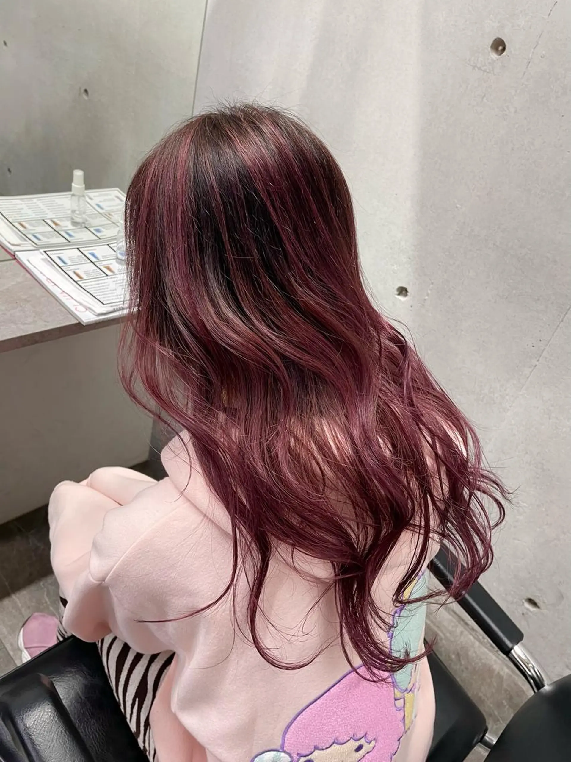 セミロング ピンクラベンダー レイヤーカット REDEAL SHIBUYA所属・maya/レイヤー カット/ミインパーマのヘアスタイル