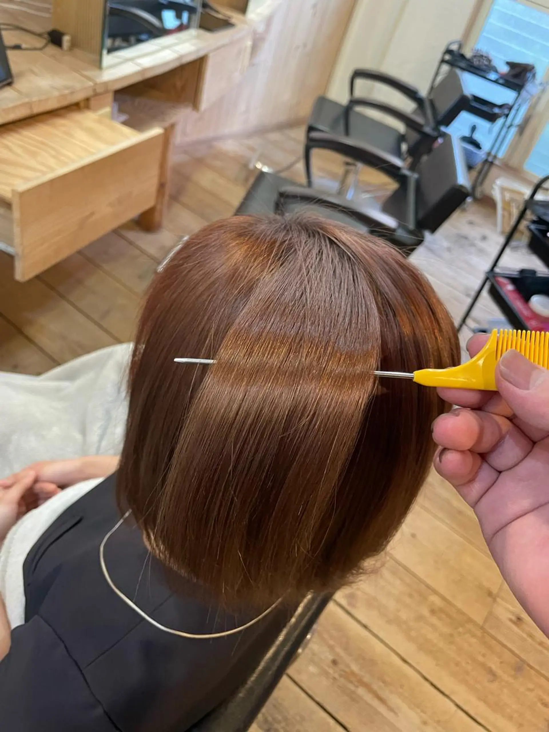 ミディアム トリートメント トリートメント ヘッドスパ 髪質改善 水野のヘアスタイル