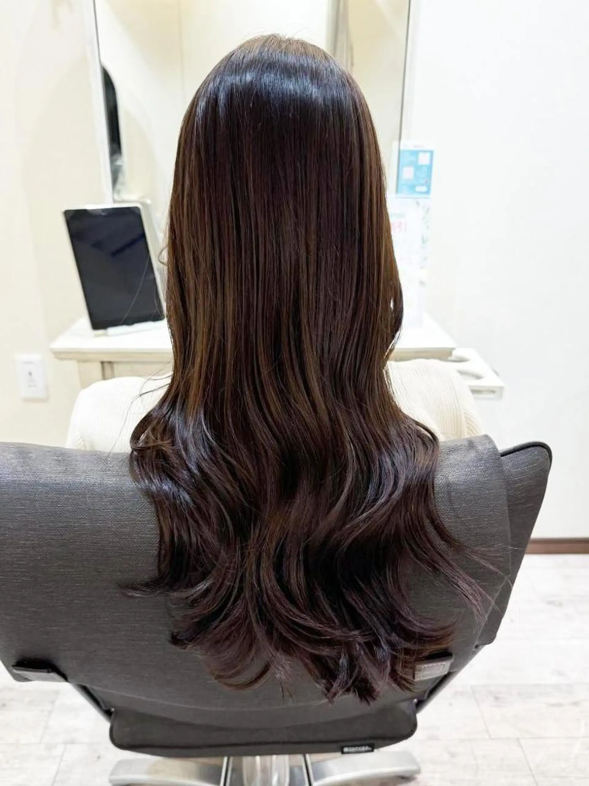 ロング カラー カット ヘアカラー トリートメント 艶カラー/ レイヤー/栄/あやかのヘアスタイル