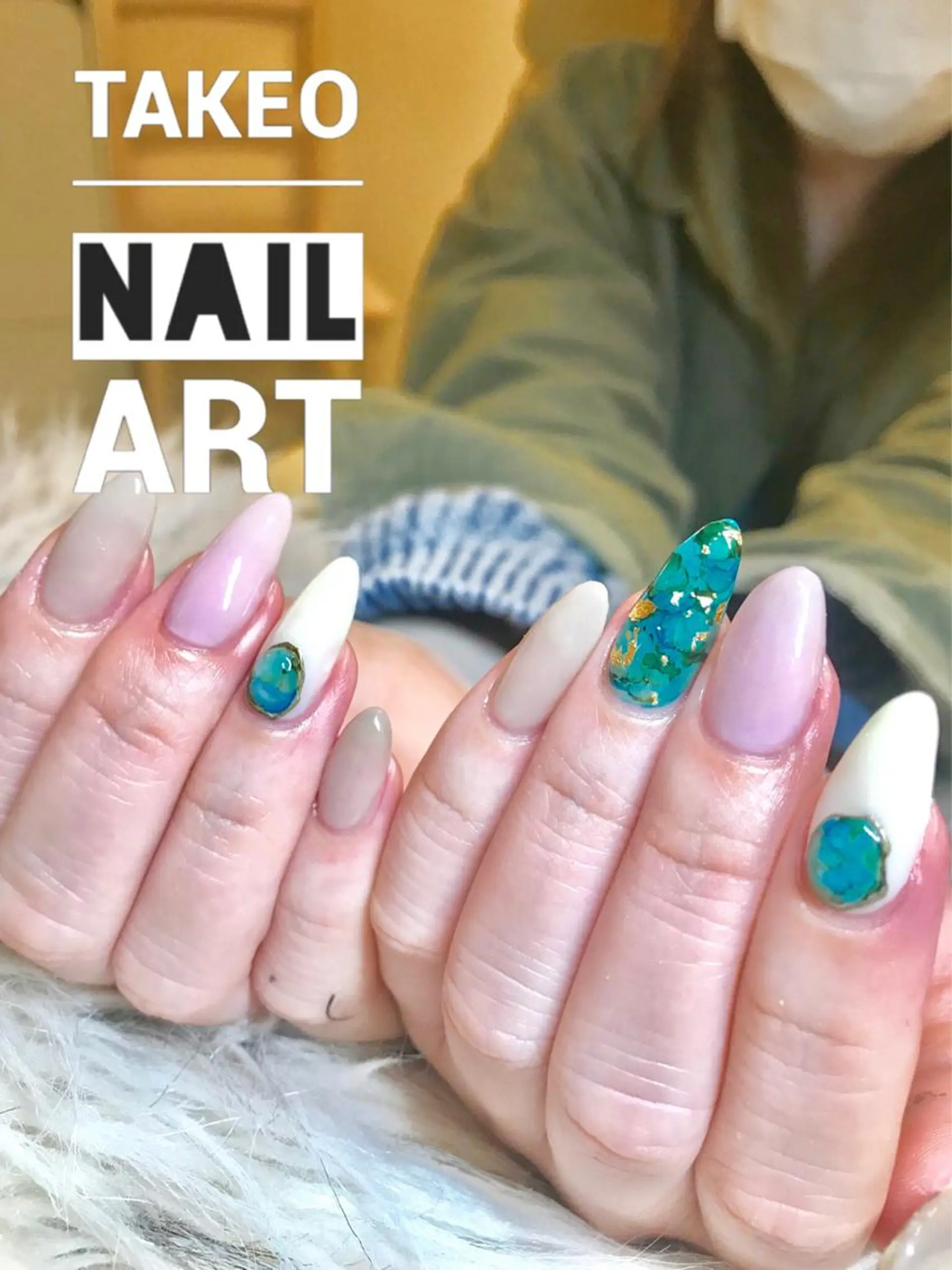 ロング ネイル ハンドネイル ハンドケア nail&eye Aoのマツエク・マツパデザイン