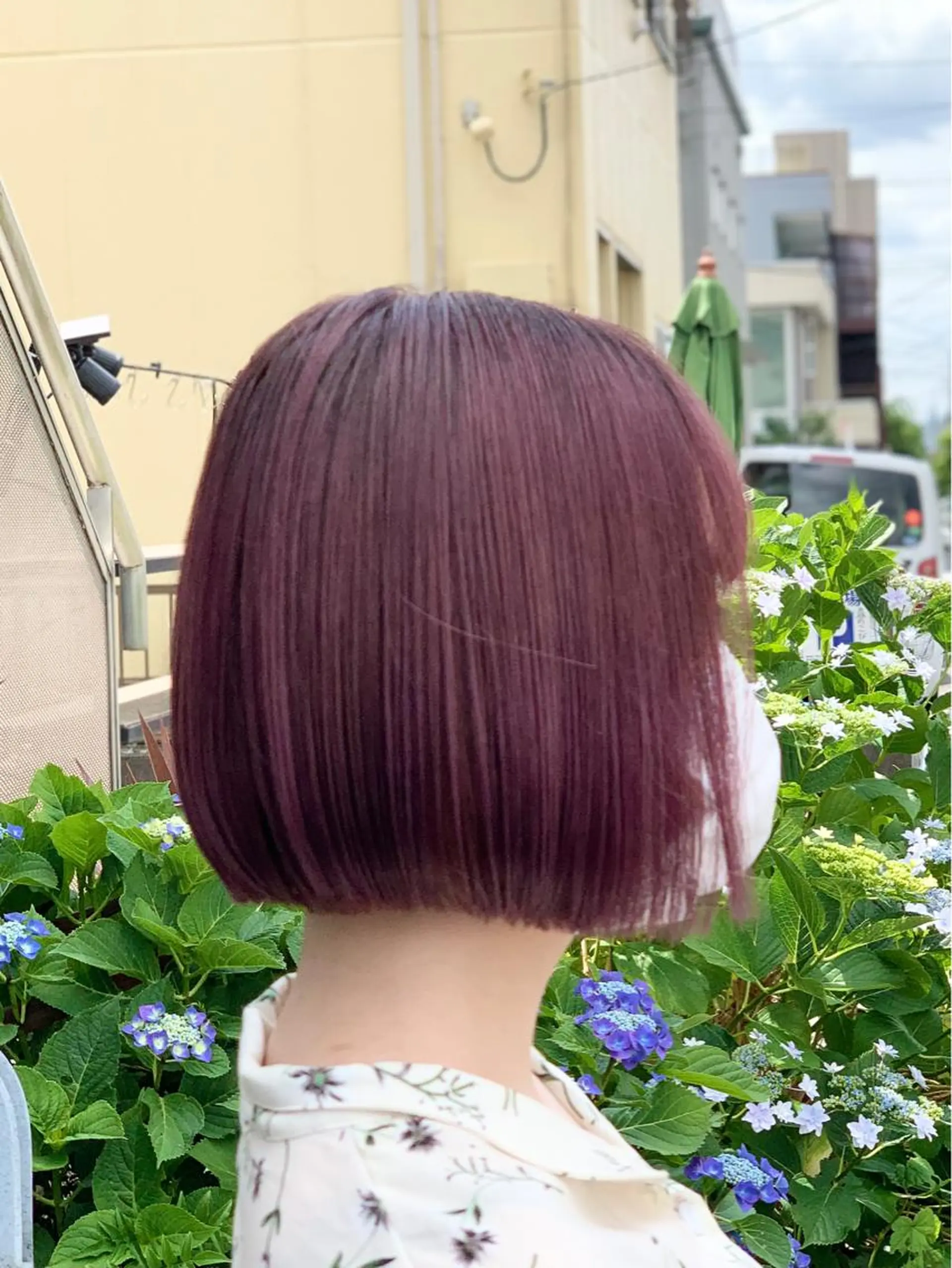ショート カラー ピンクカラー ボブ カット ヘアカラー クバガワ シュンのヘアスタイル
