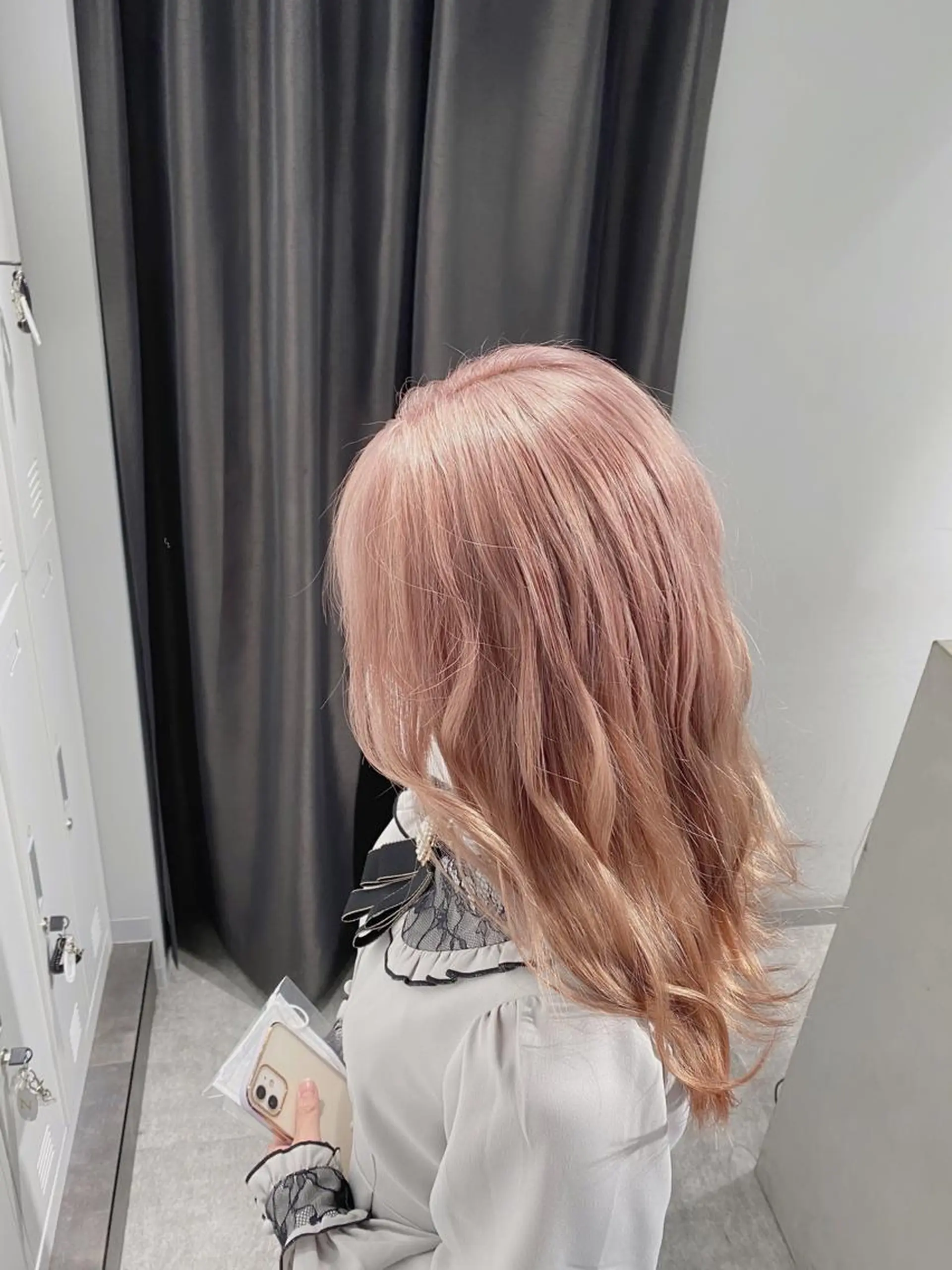 カラー ベージュカラー ラテベージュ ピンクカラー esu天満所属・esu 天満のヘアスタイル