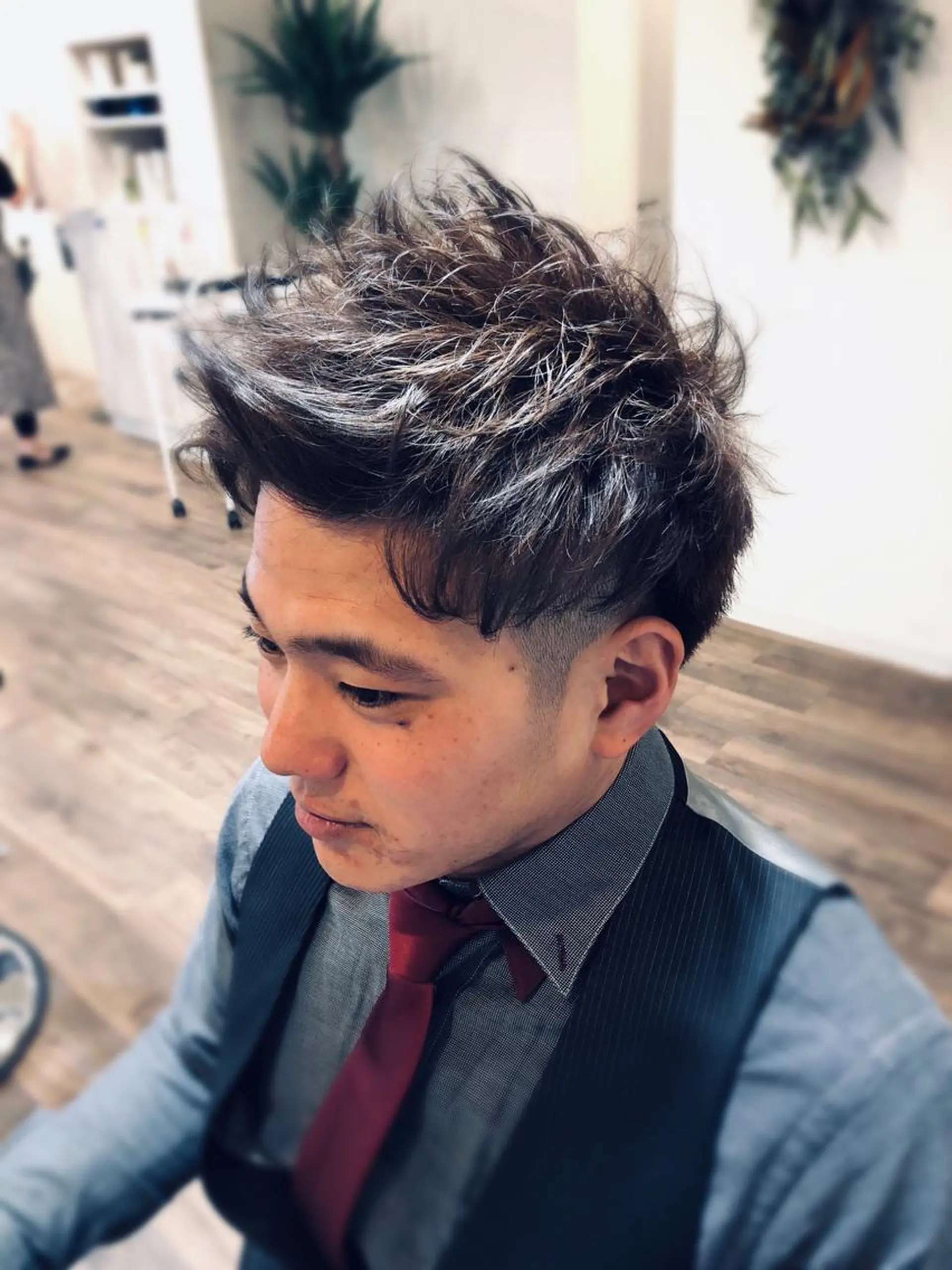 ショート カラー パーマ メンズ m ā l o. マァロのヘアスタイル