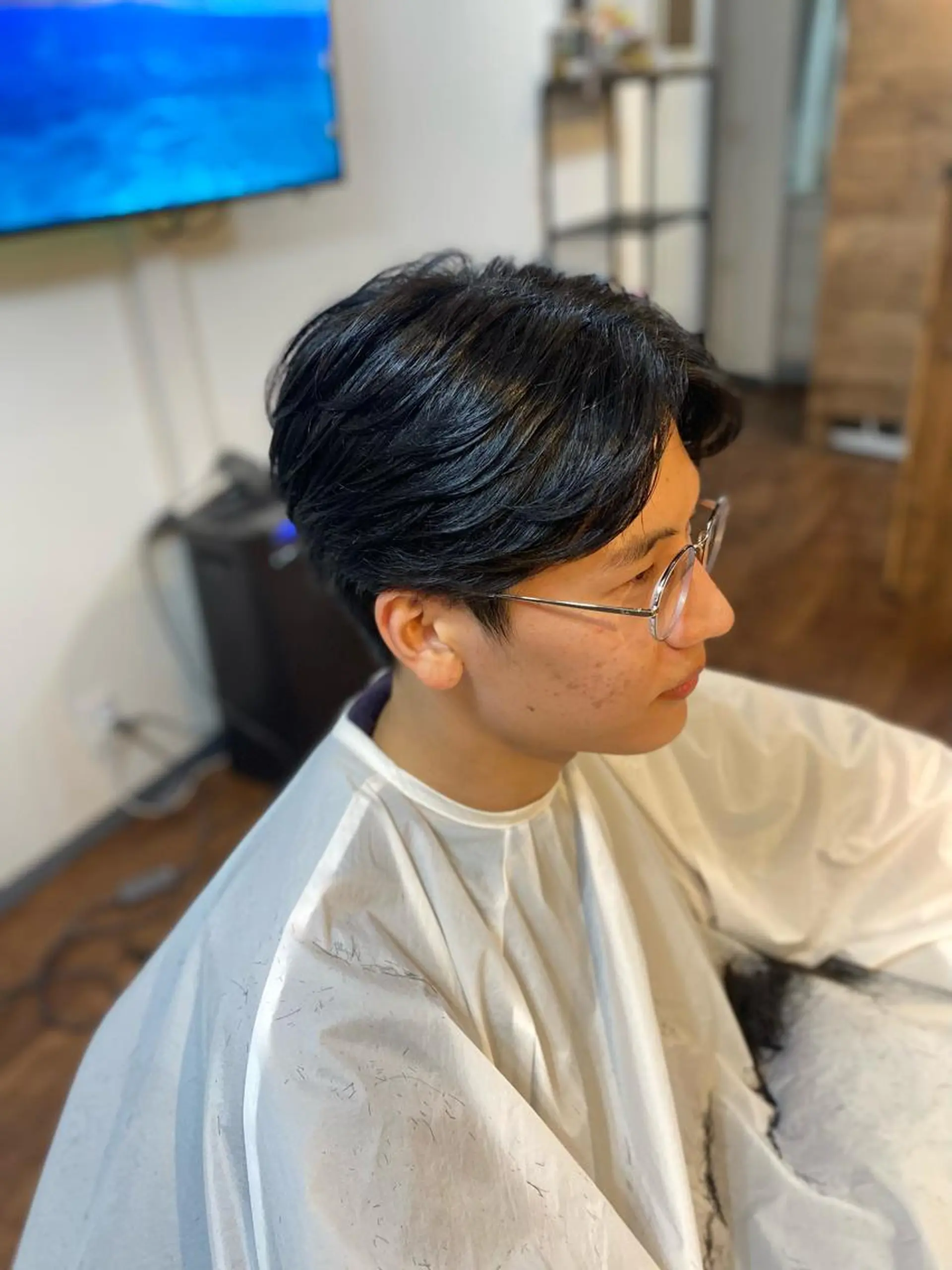 ミディアム メンズ メンズ韓国風 韓国風ヘア カット Lizir  ルズィール所属・Luzir⭐︎ GEN⭐︎のヘアスタイル