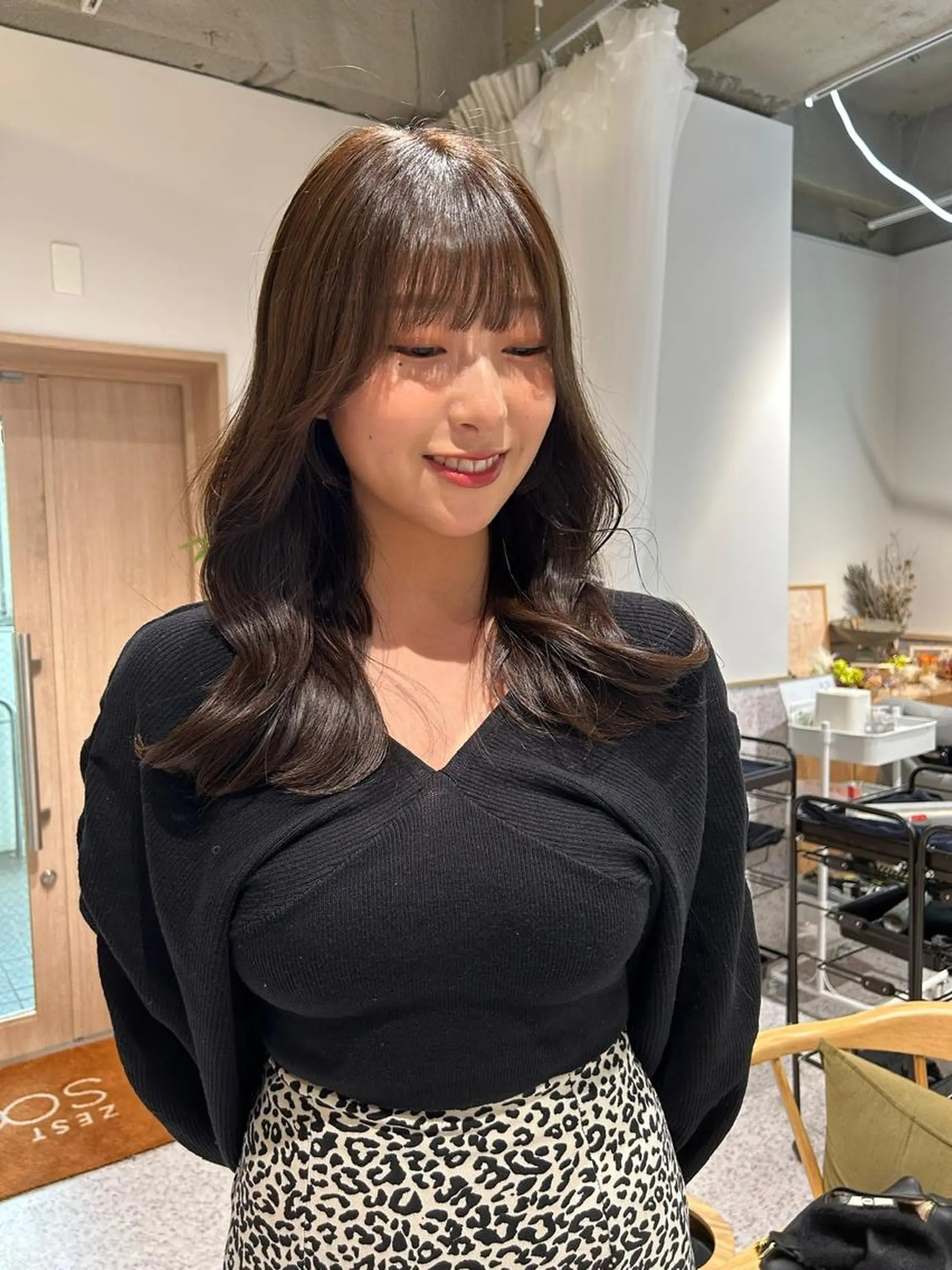 ロング カラー ヘアアレンジ カット トレンドlayer cut💐mihoのヘアスタイル