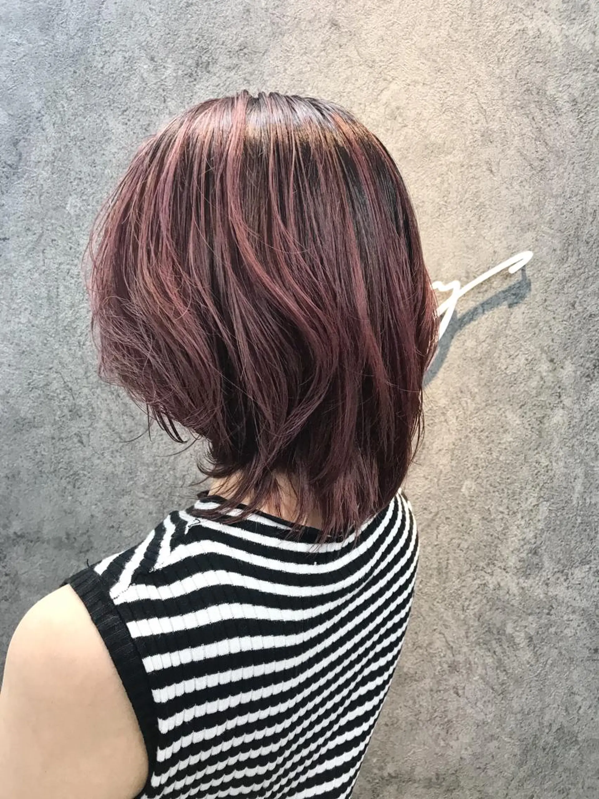 ミディアム レイヤーカット カット ヘアカラー トリートメント 所渉/韓国レイヤー /ウルフカットのヘアスタイル