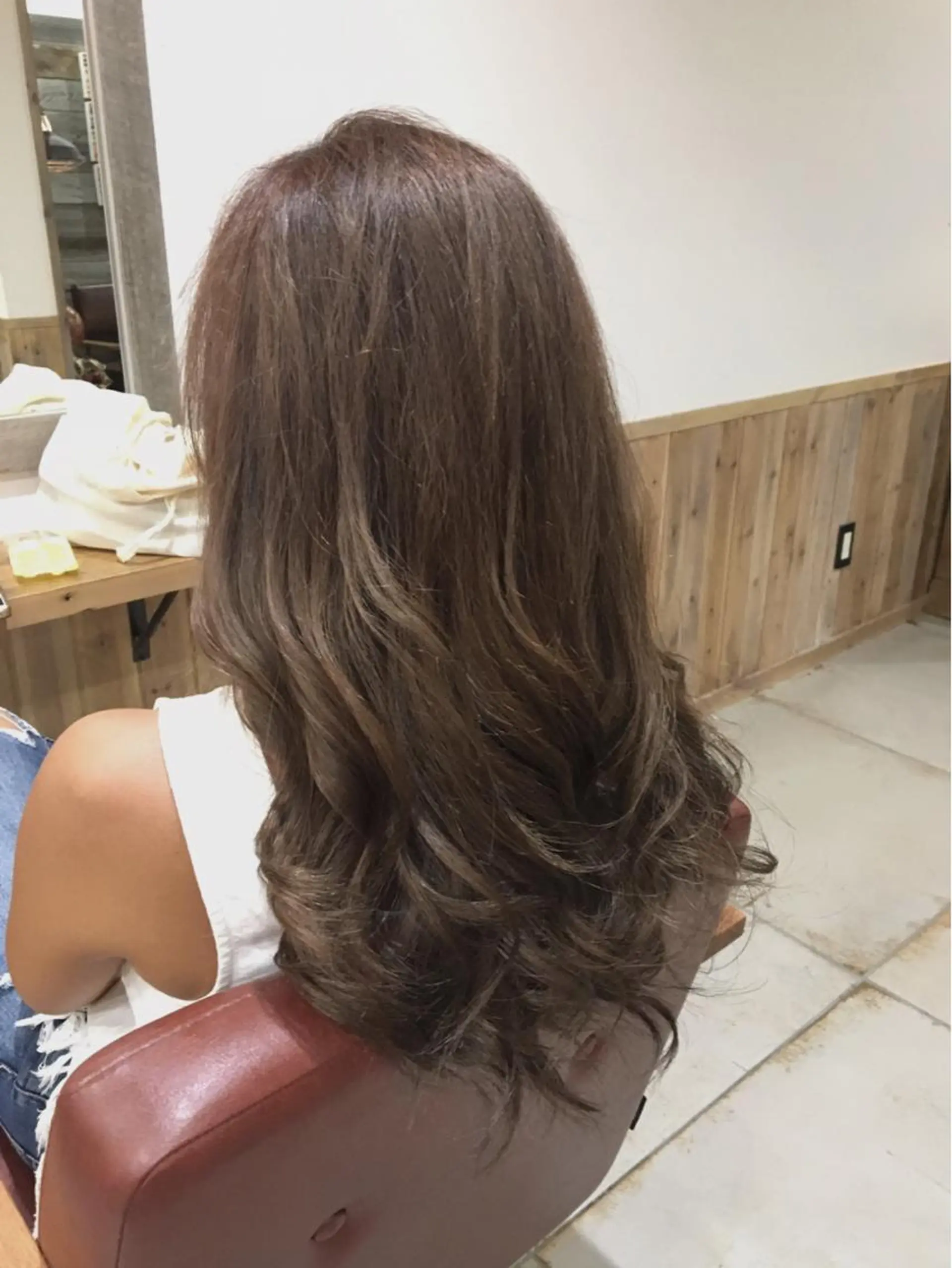 ロング カラー ベージュカラー Oasis所属・🦋Oasis RINA 🦋のヘアスタイル