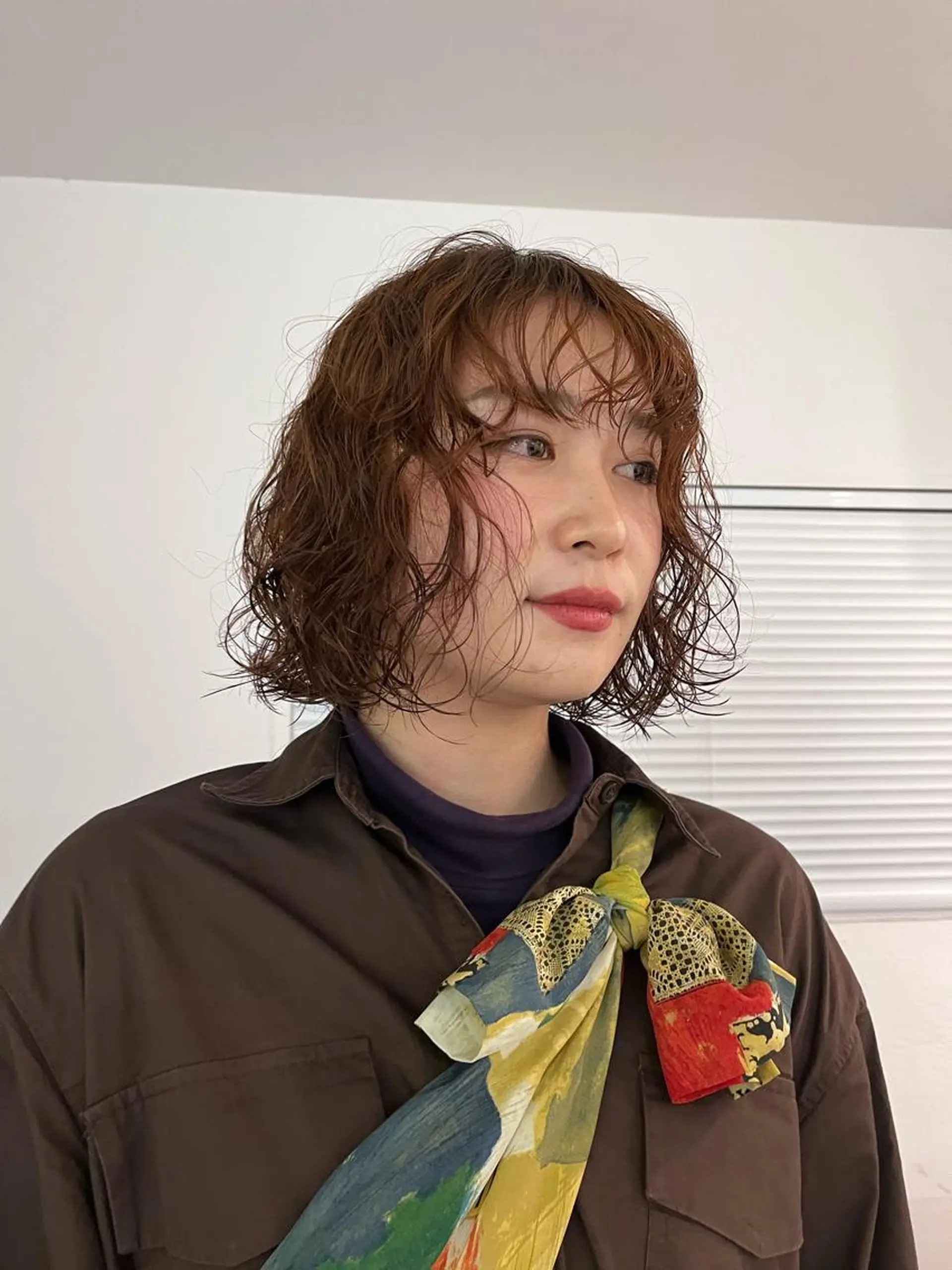 ミディアム パーマ カット パーマ トリートメント トレンドヘア◎ 店長　清原佑太のヘアスタイル