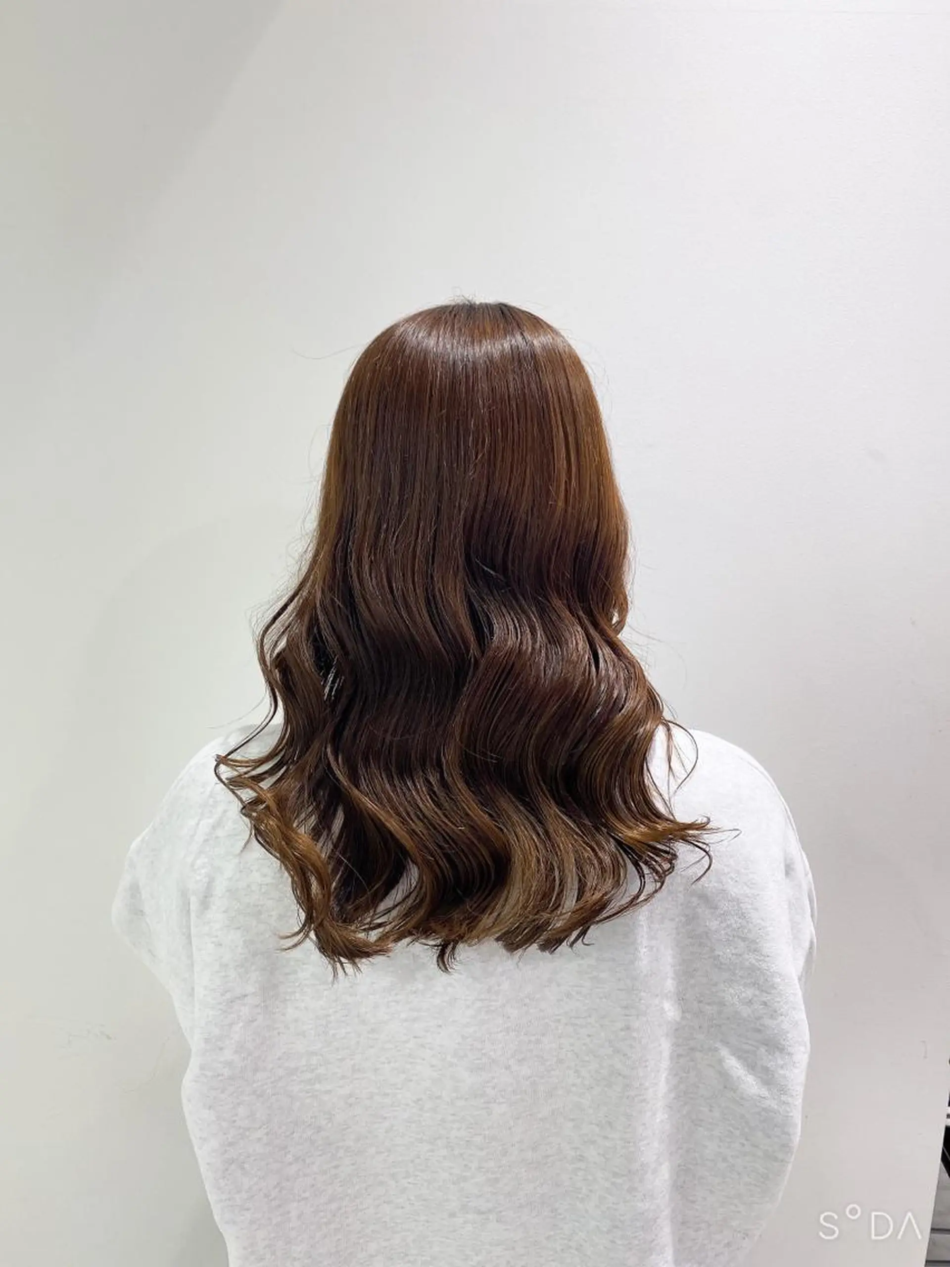 ミディアム カラー ヘアカラー トリートメント ヘアセット I'S.横浜所属・赤み消しカラー 🍀JUNKIのヘアスタイル