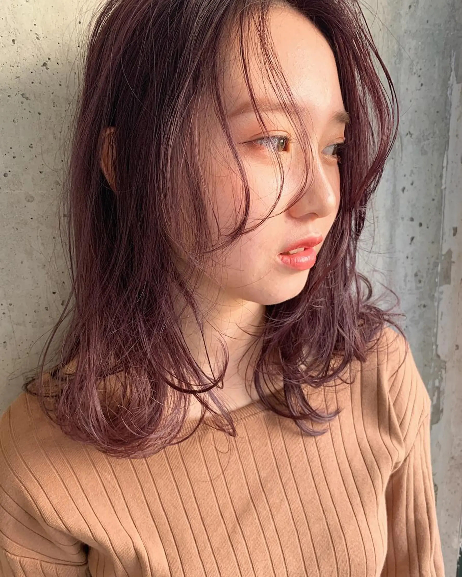 カラー ラベンダーカラー ピンクカラー ピンクラベンダー ヘアカラー レイヤー/ボブ/ 顔周り/yukinaのヘアスタイル