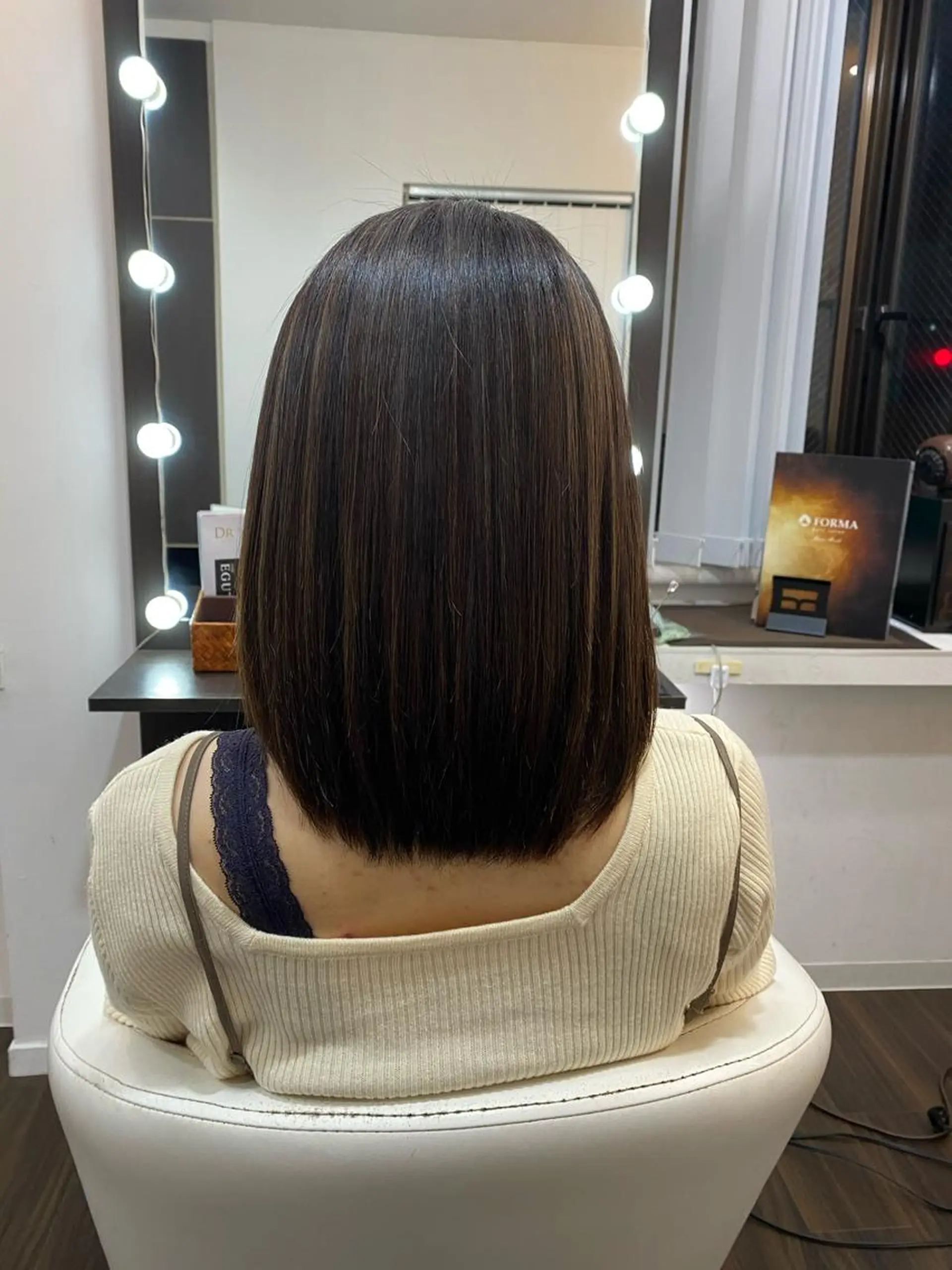 ミディアム カラー ベージュカラー ピンクカラー ピンクベージュ 髪質改善FORMA 💫S.Katohのヘアスタイル