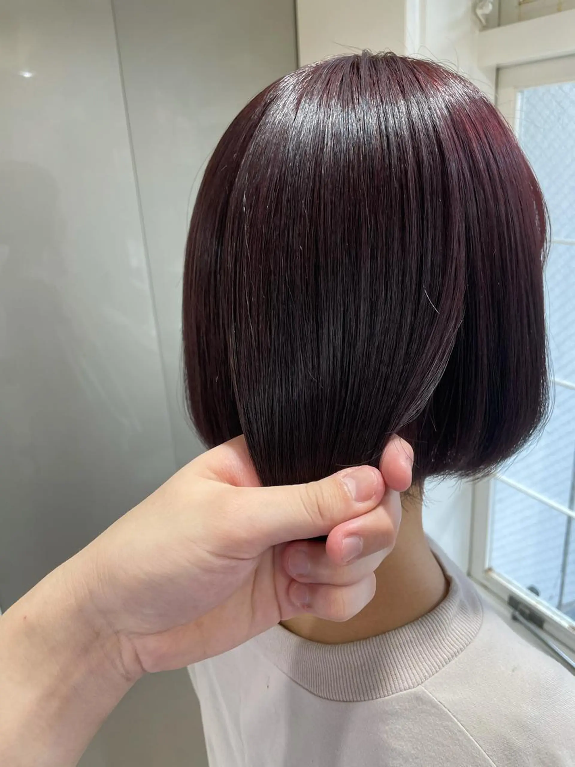 ショート カラー ピンクカラー バイオレットカラー ✨髪質改善美容師 永森祥太✨のヘアスタイル