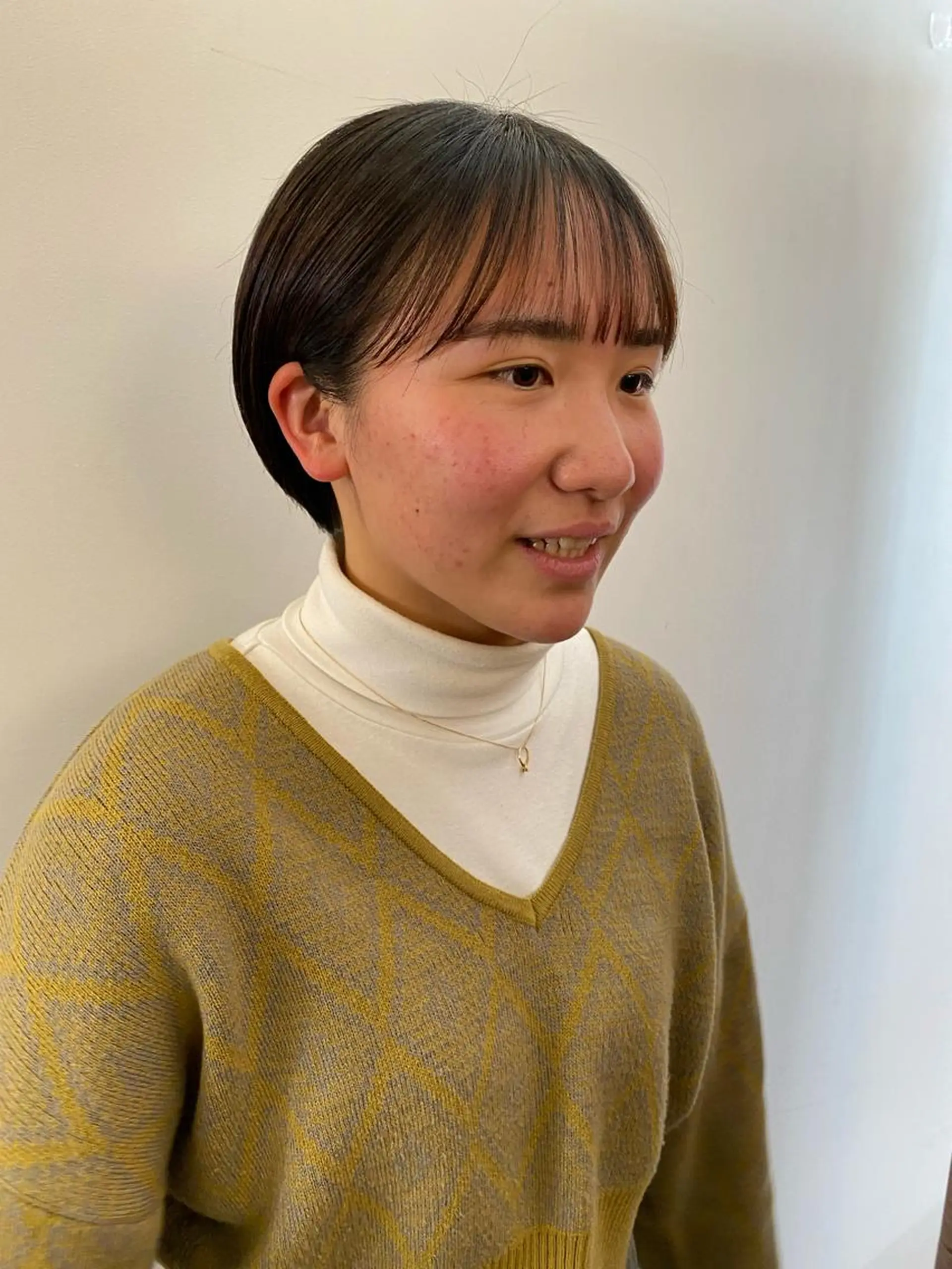 ショート パーマ、髪質改善 菊地美月のヘアスタイル