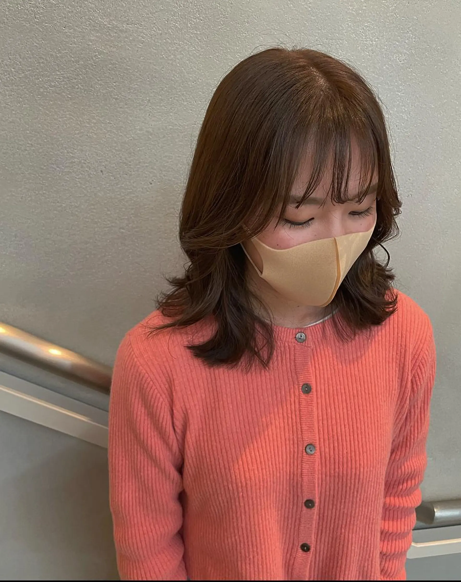 ミディアム カラー ベージュカラー ブリーチ ブリーチなしカラー 沖縄/ヘアアレンジ /ナカノのヘアスタイル