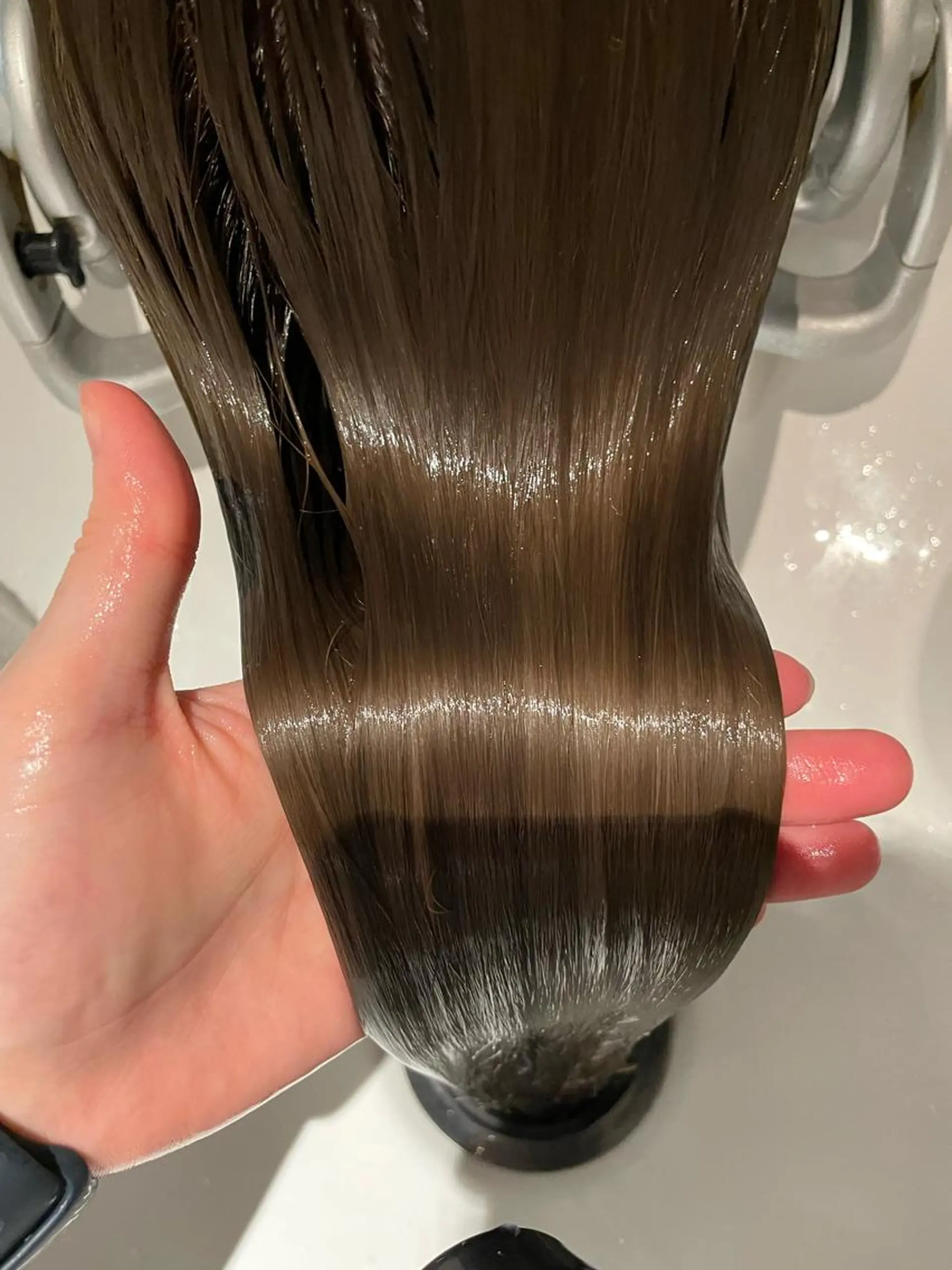 ロング トリートメント メンズ縮毛矯正 ブリーチカラー/まやのヘアスタイル