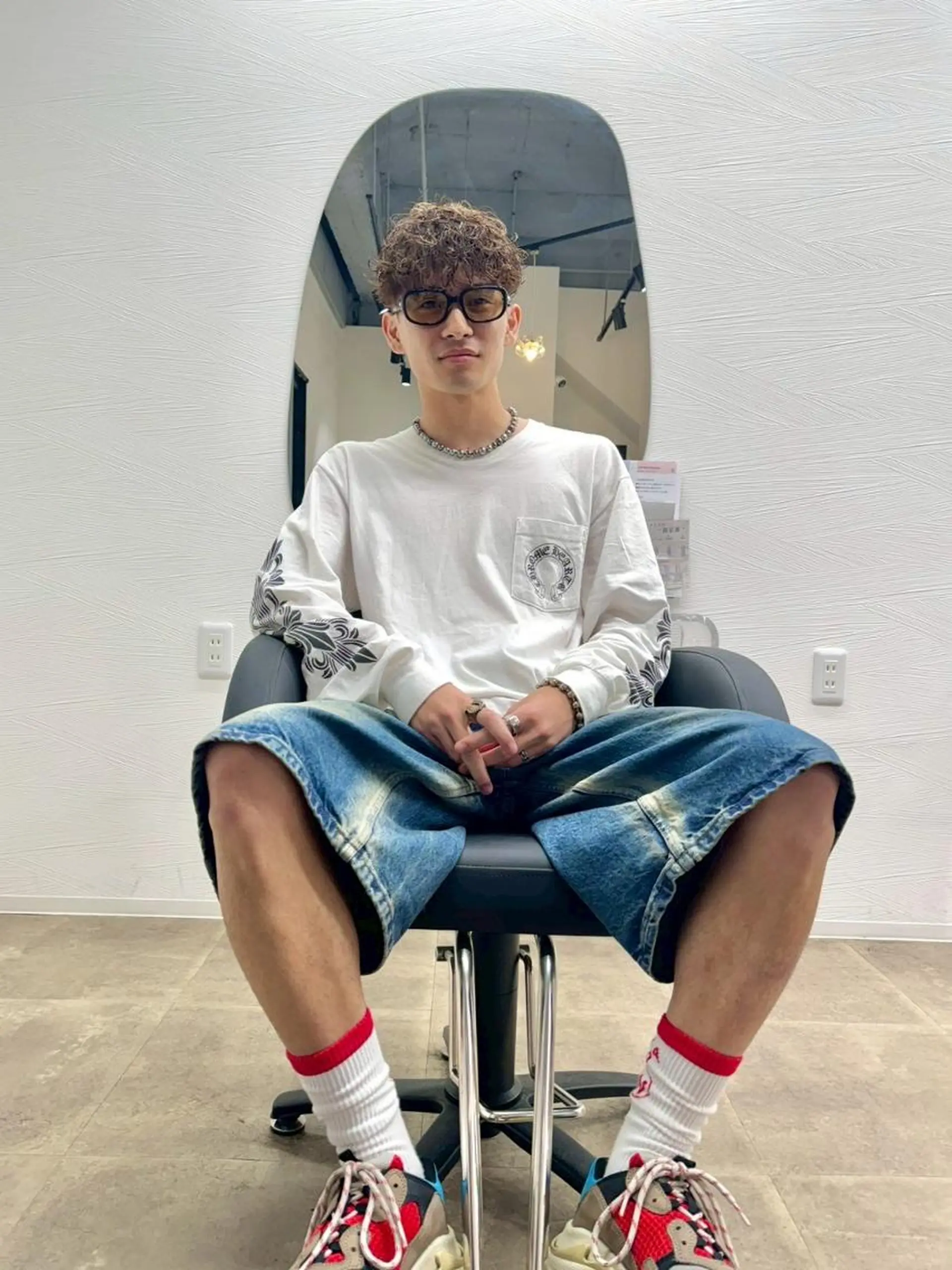 メンズ ショート カット ヘアカラー トリートメント メンズ特化美容師 🐈‍⬛RUNAのヘアスタイル