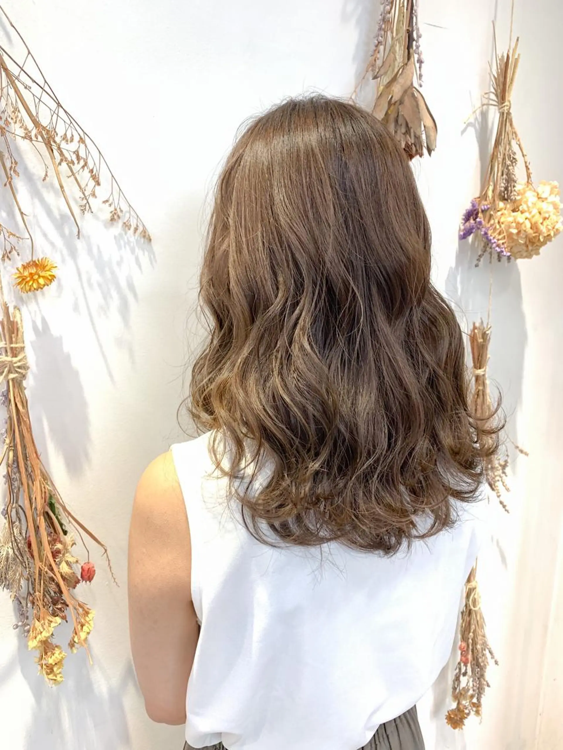 セミロング カラー 縮毛矯正/髪質改善 /韓国風　山川春輝のヘアスタイル