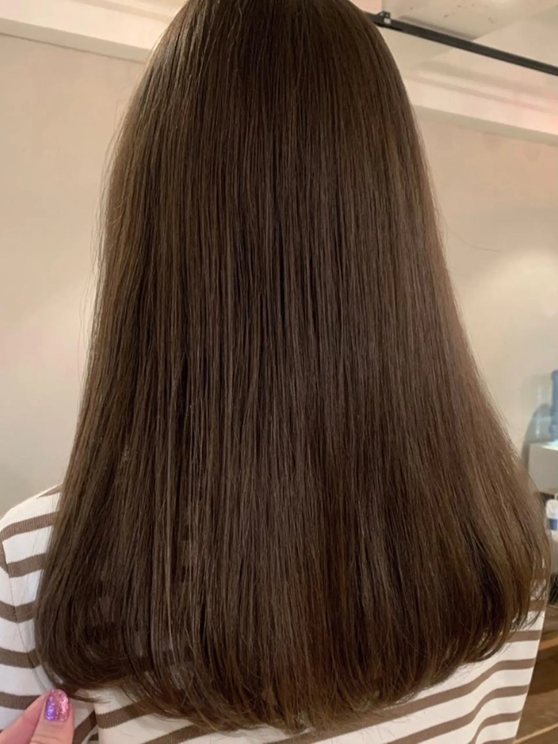 ロング カラー 透明感/オリーブ/ グレージュ/YUKAのヘアスタイル