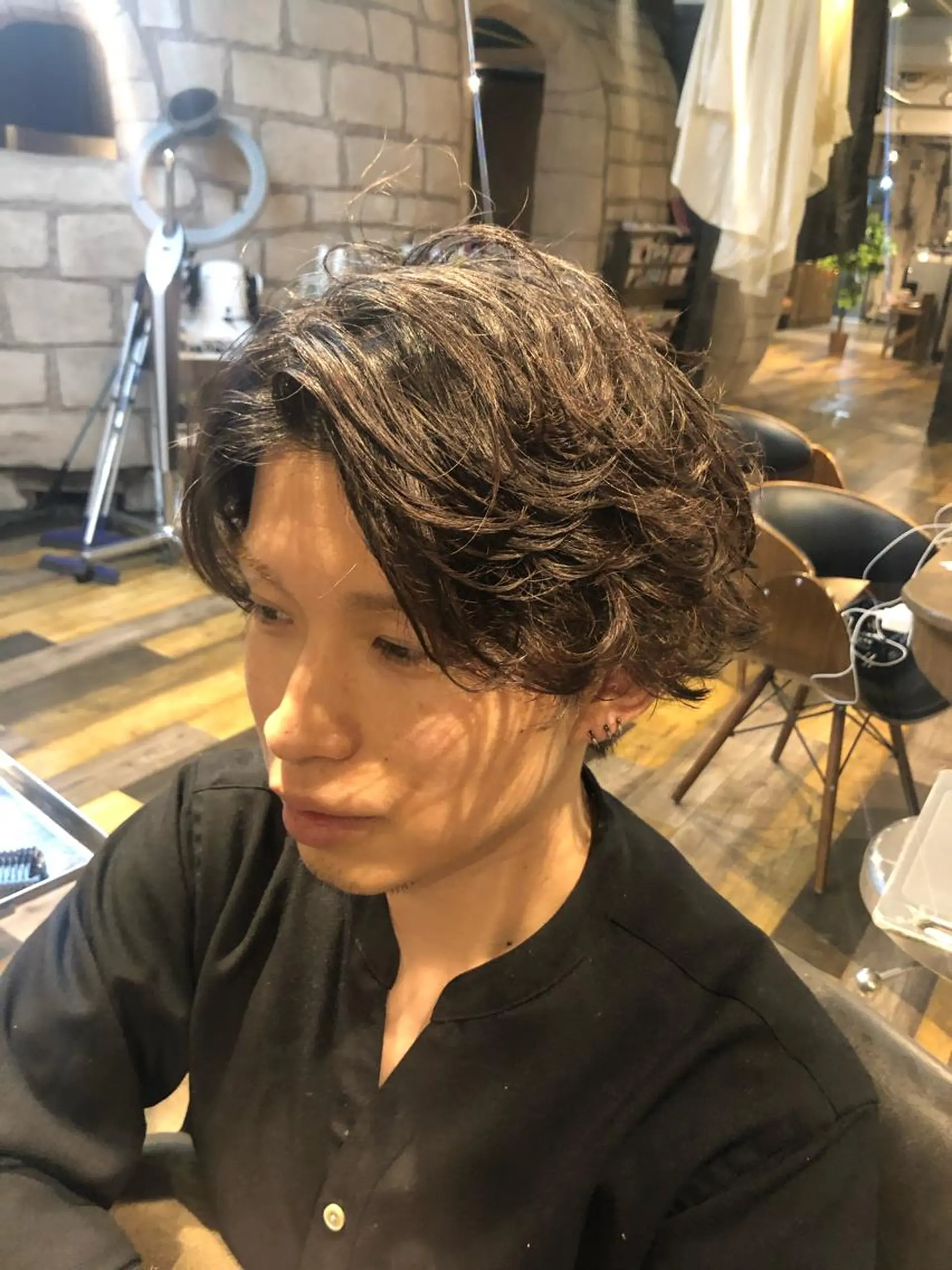カラー パーマ メンズ メンズパーマ カット ヘアカラー 💈大人の渋髪💈 店長　大橋侑弥のヘアスタイル