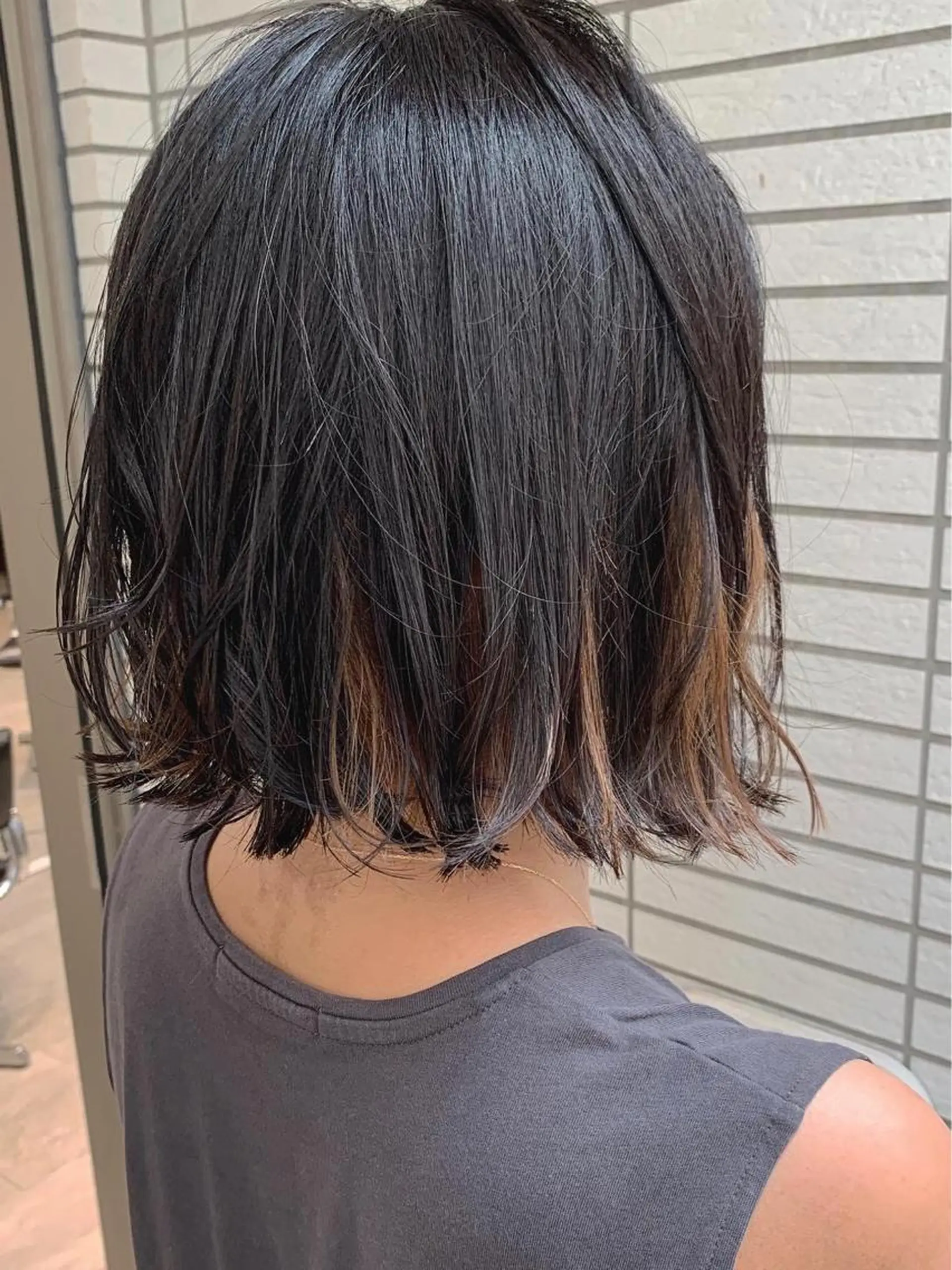 ミディアム カラー 大橋 タツヤのヘアスタイル