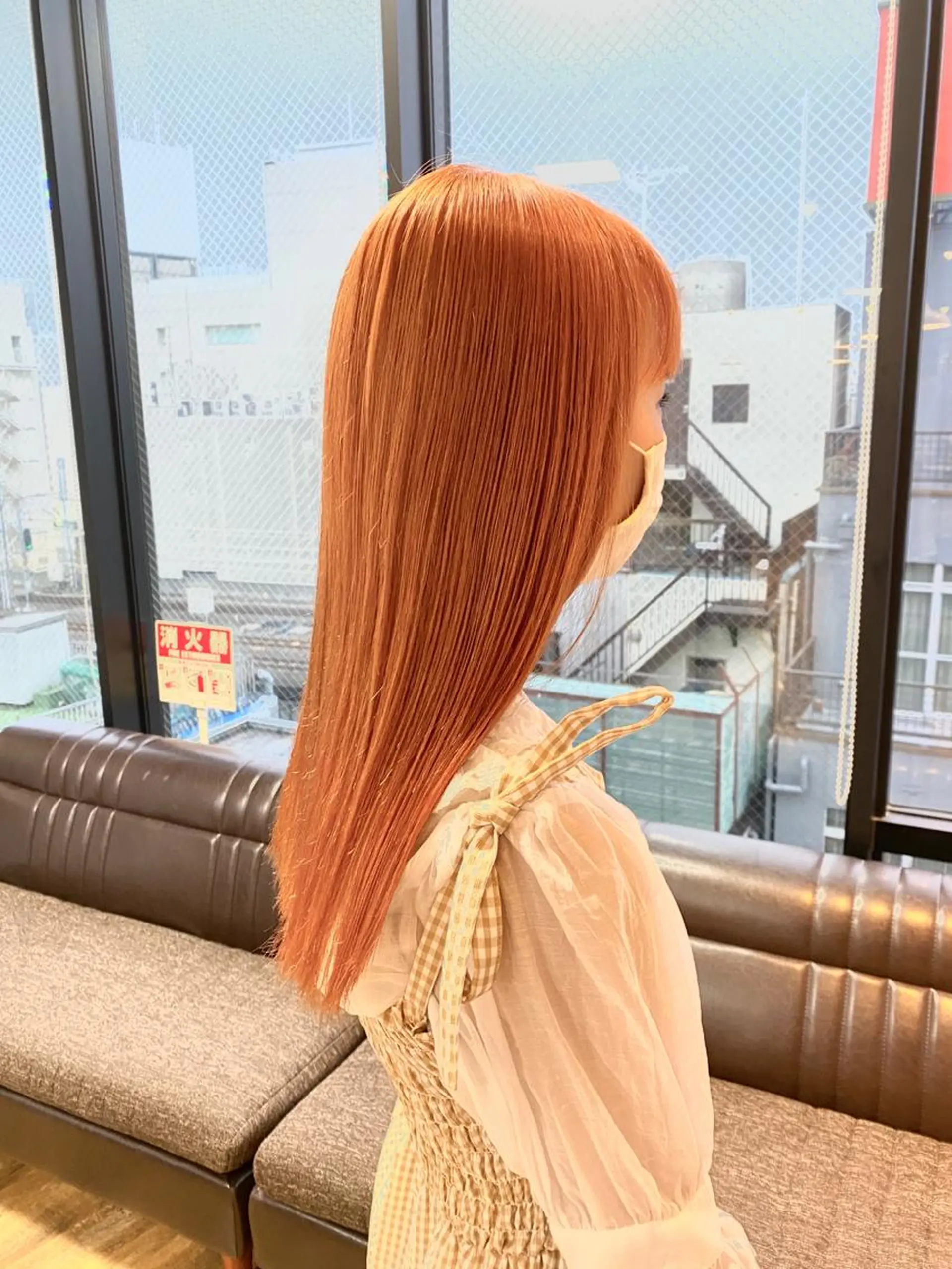 ロング カラー ヘアアレンジ re naのヘアスタイル