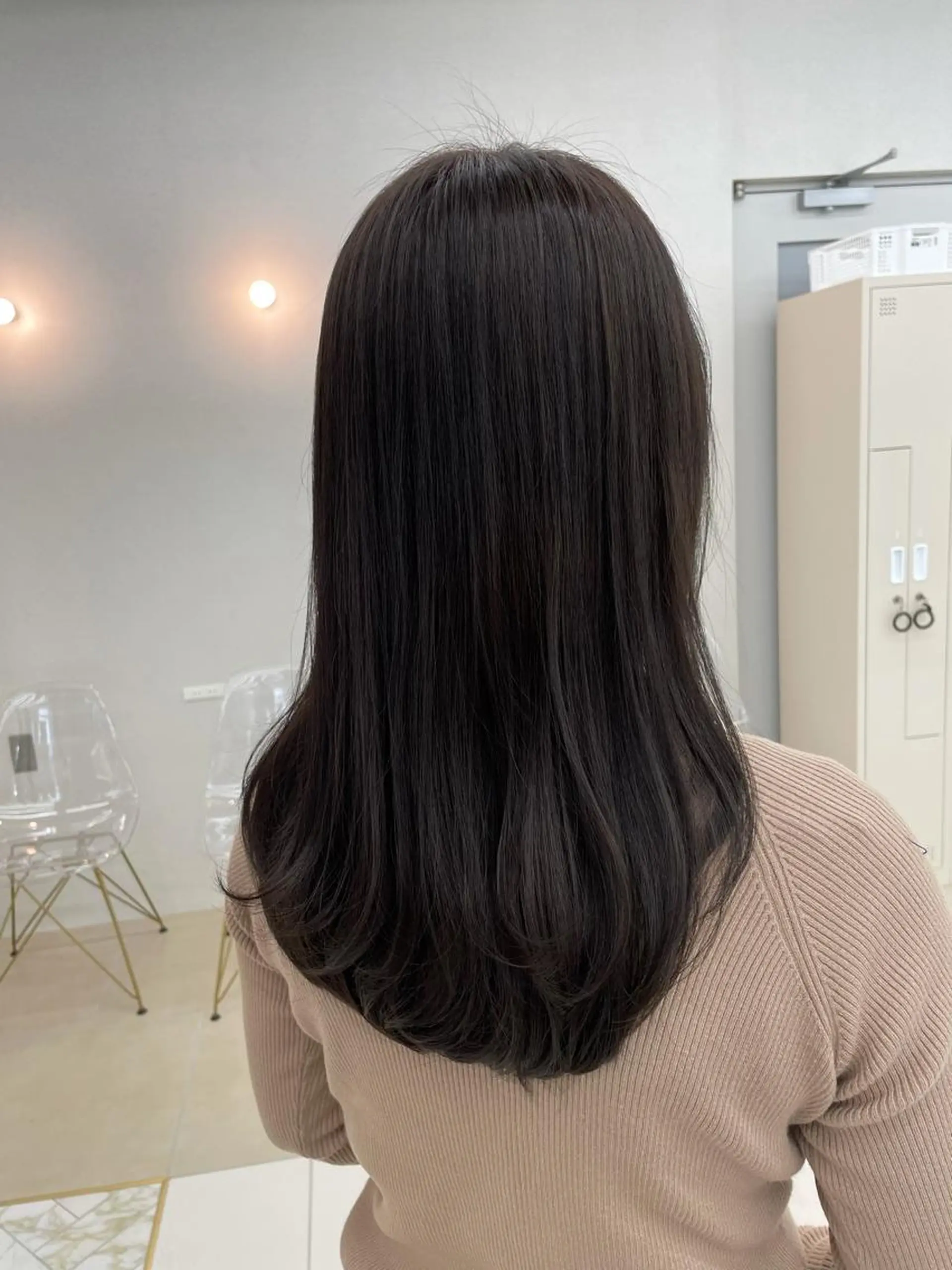 セミロング カラー COA GINZA 空也/前髪/顔まわりのヘアスタイル