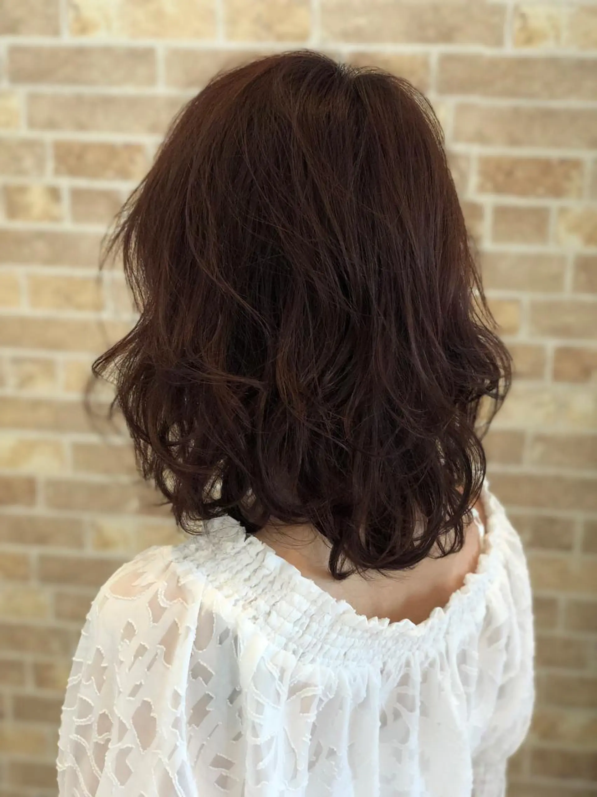 ミディアム 福元 保雄のヘアスタイル
