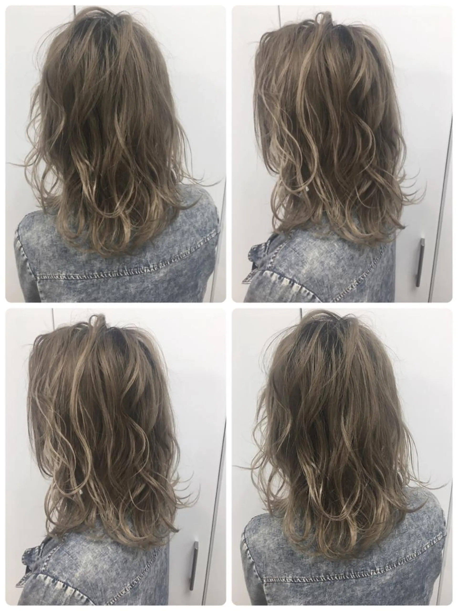 ミディアム due hair 京都駅前店 MILBON オージュア認定サロン【デューヘアー】所属・ハイトーンブリーチ 土坂　由志【京都】のヘアスタイル